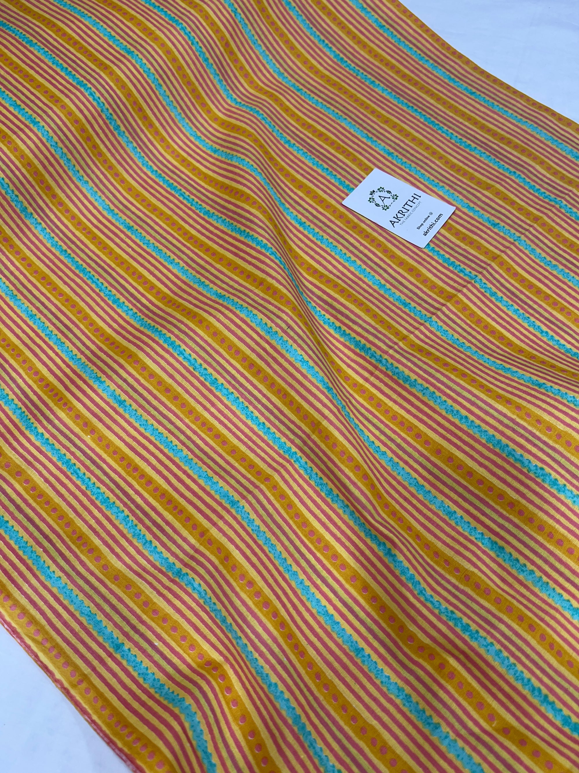 Printed pure cotton fabric