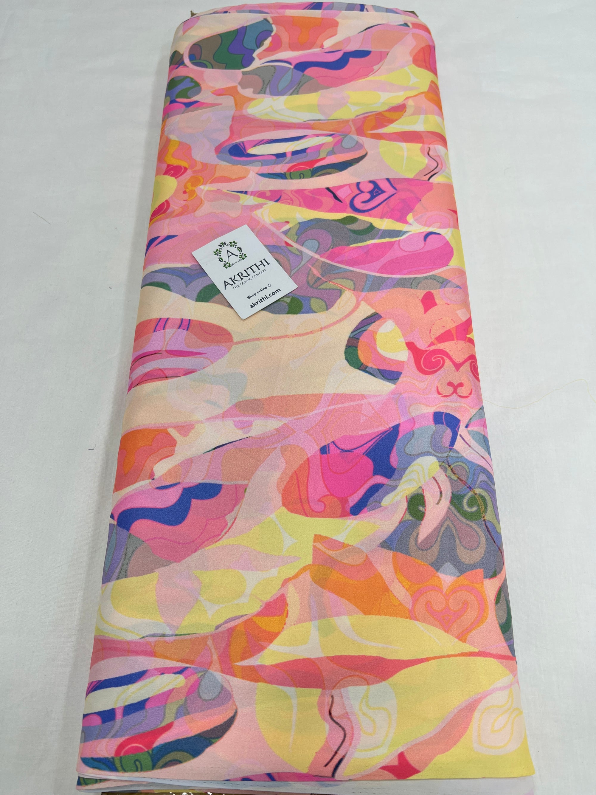 Digital printed modal satin fabric