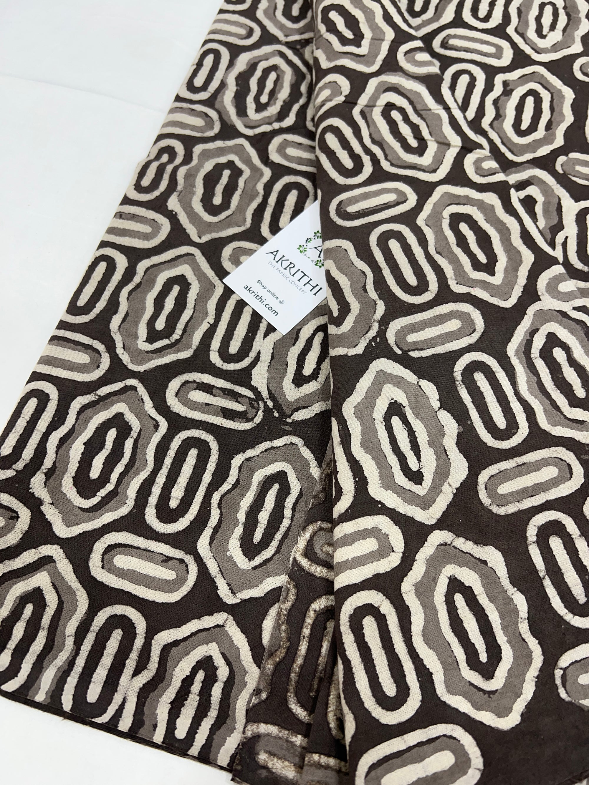 Dabu printed pure cotton fabric