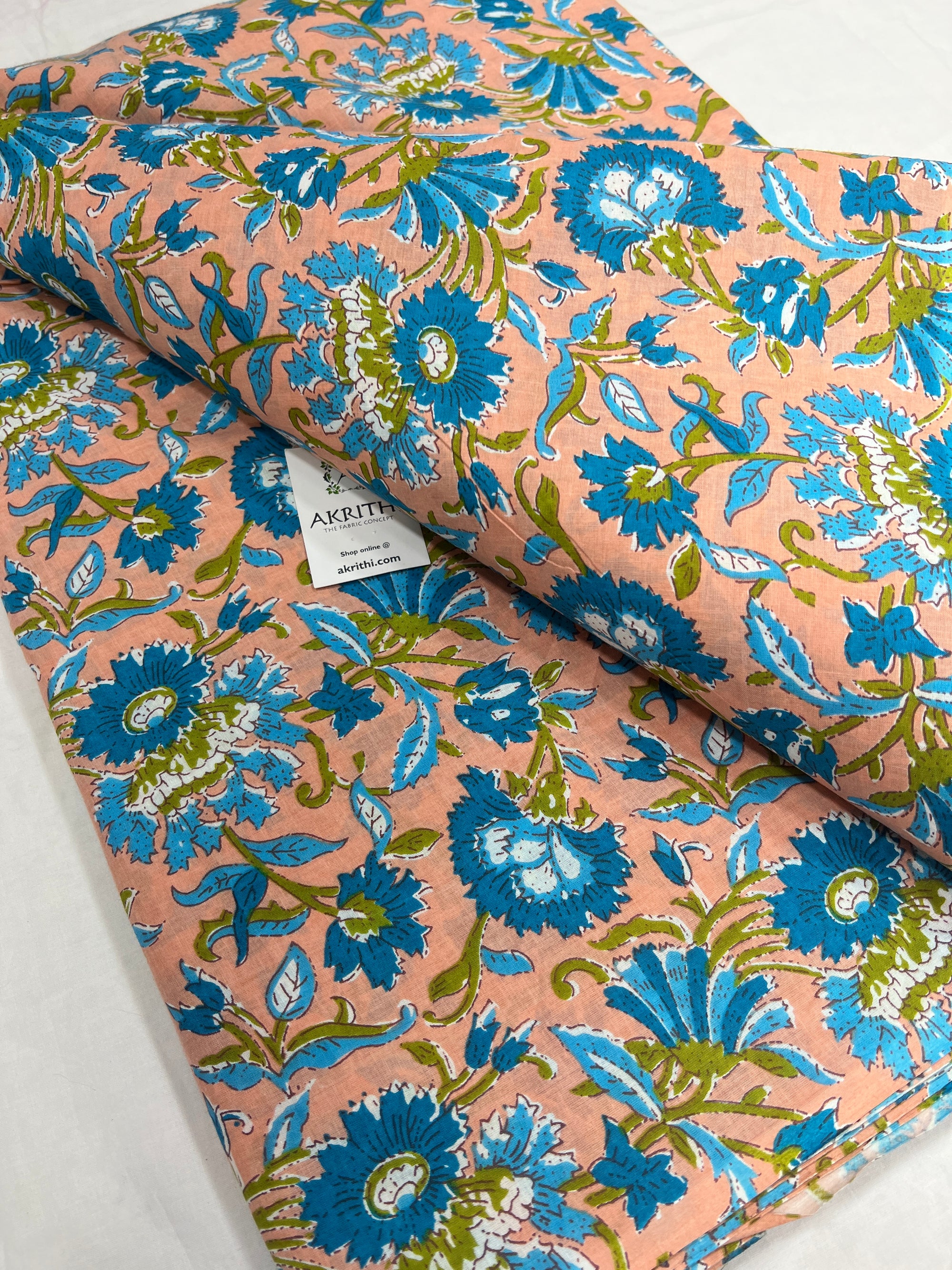 Printed pure cotton fabric