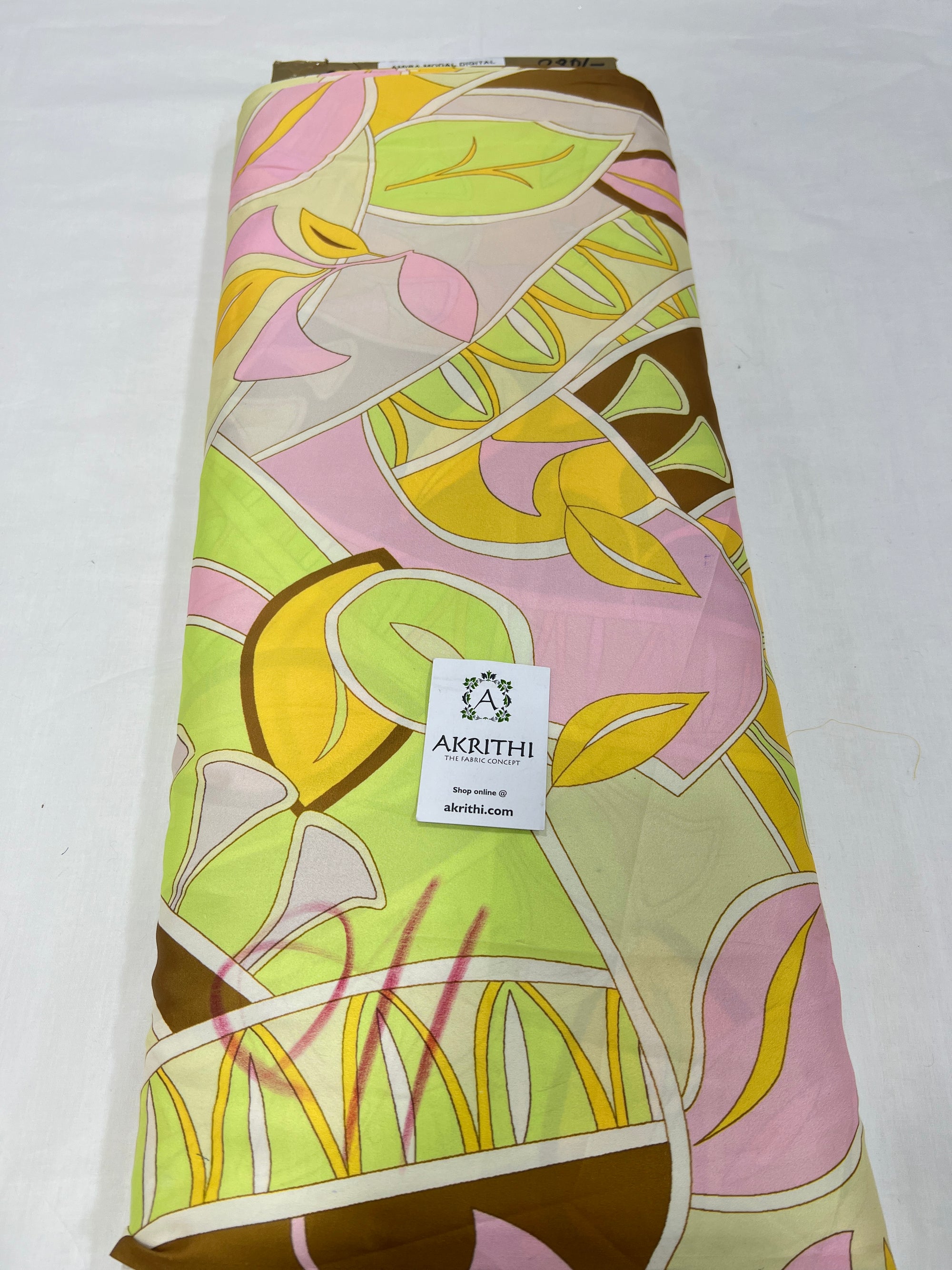 Digital printed modal satin fabric