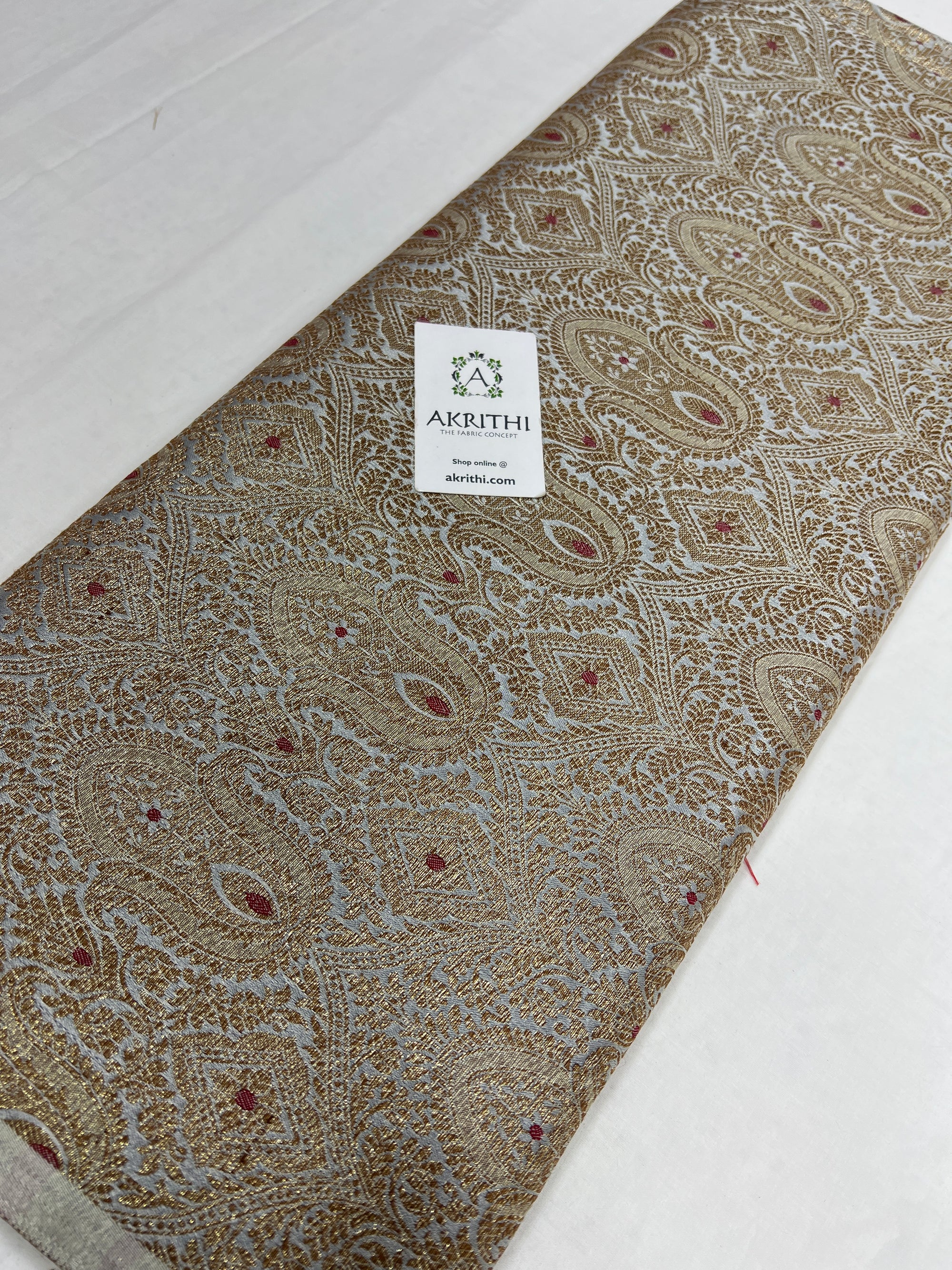 Banarasi brocade fabric antique zari