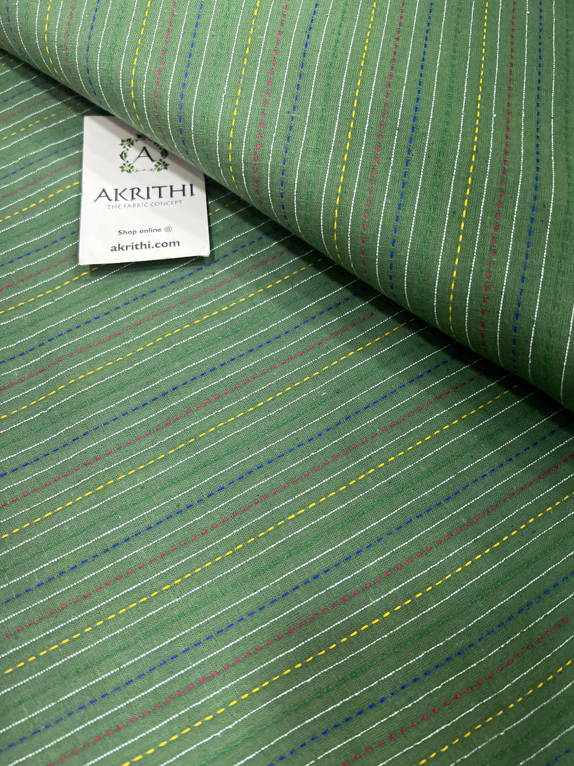 Kantha pure cotton fabric