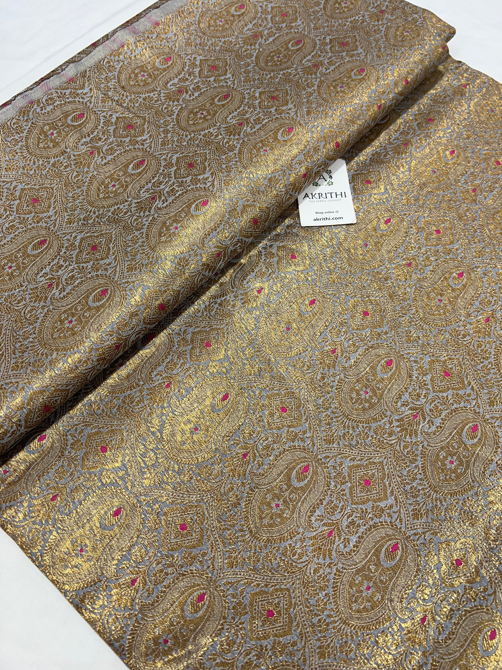 Pure Banarasi brocade fabric