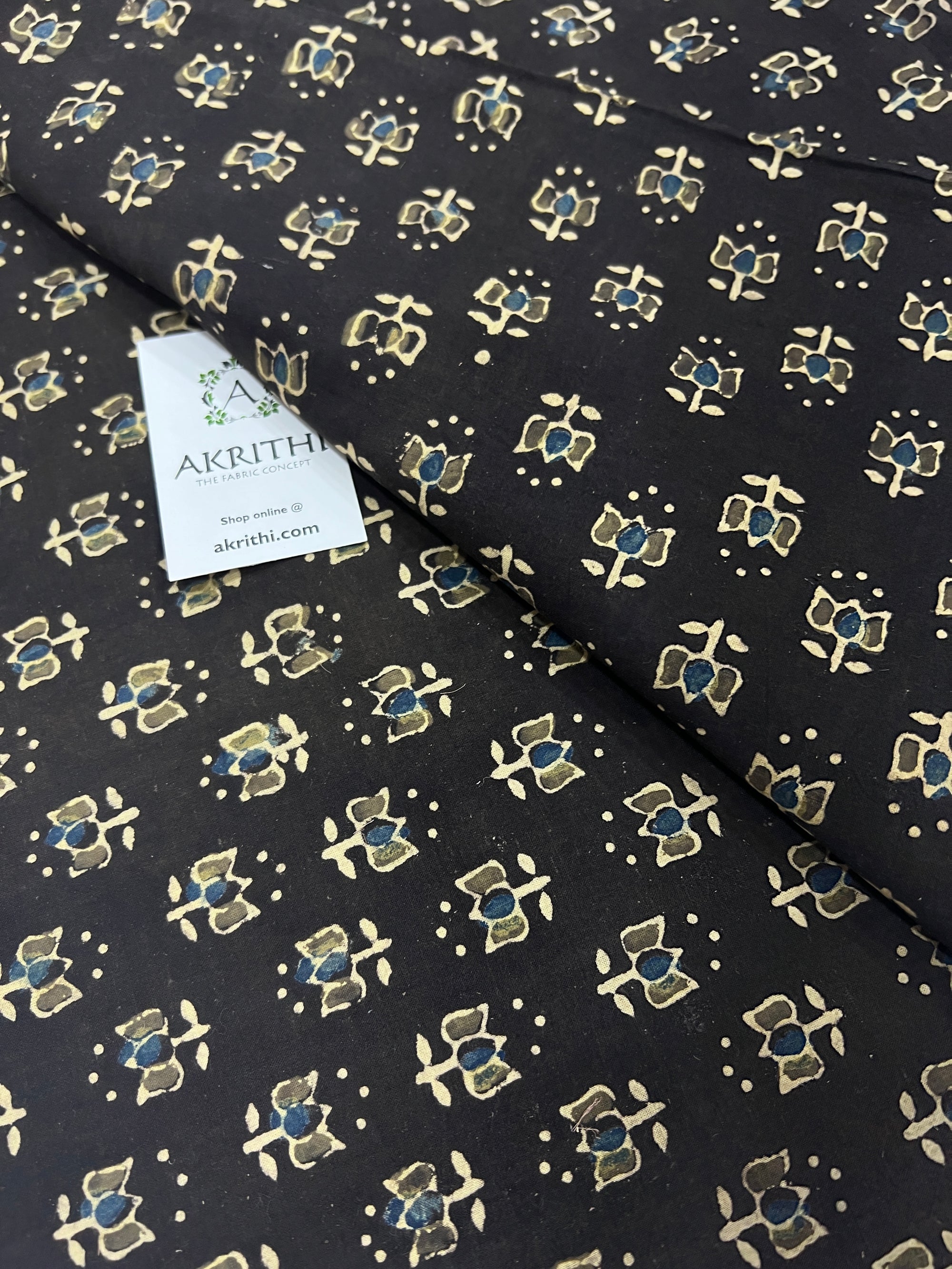 Ajrakh pure cotton fabric