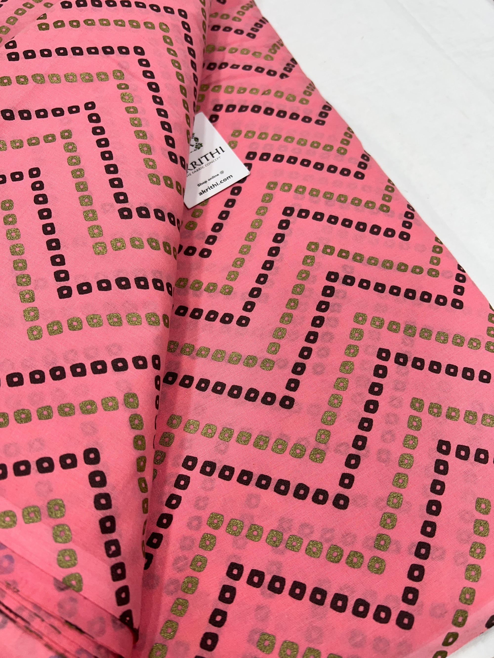 Printed pure cotton fabric
