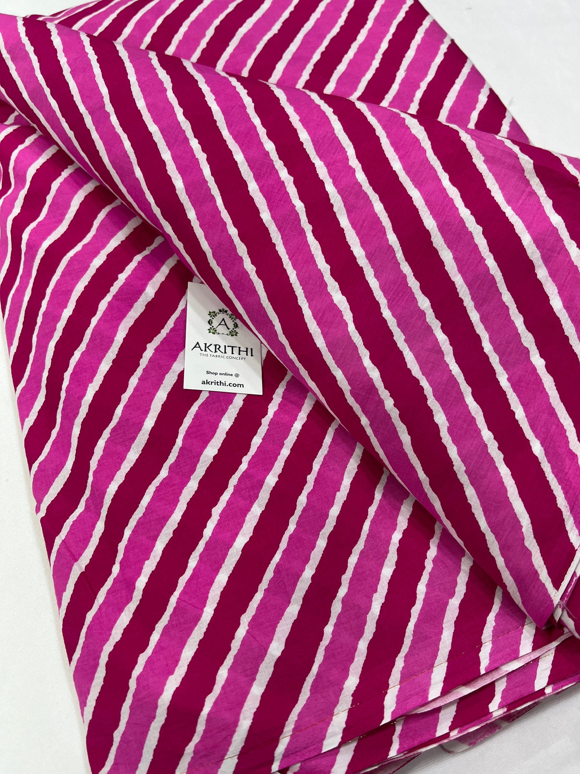 Printed pure cotton fabric