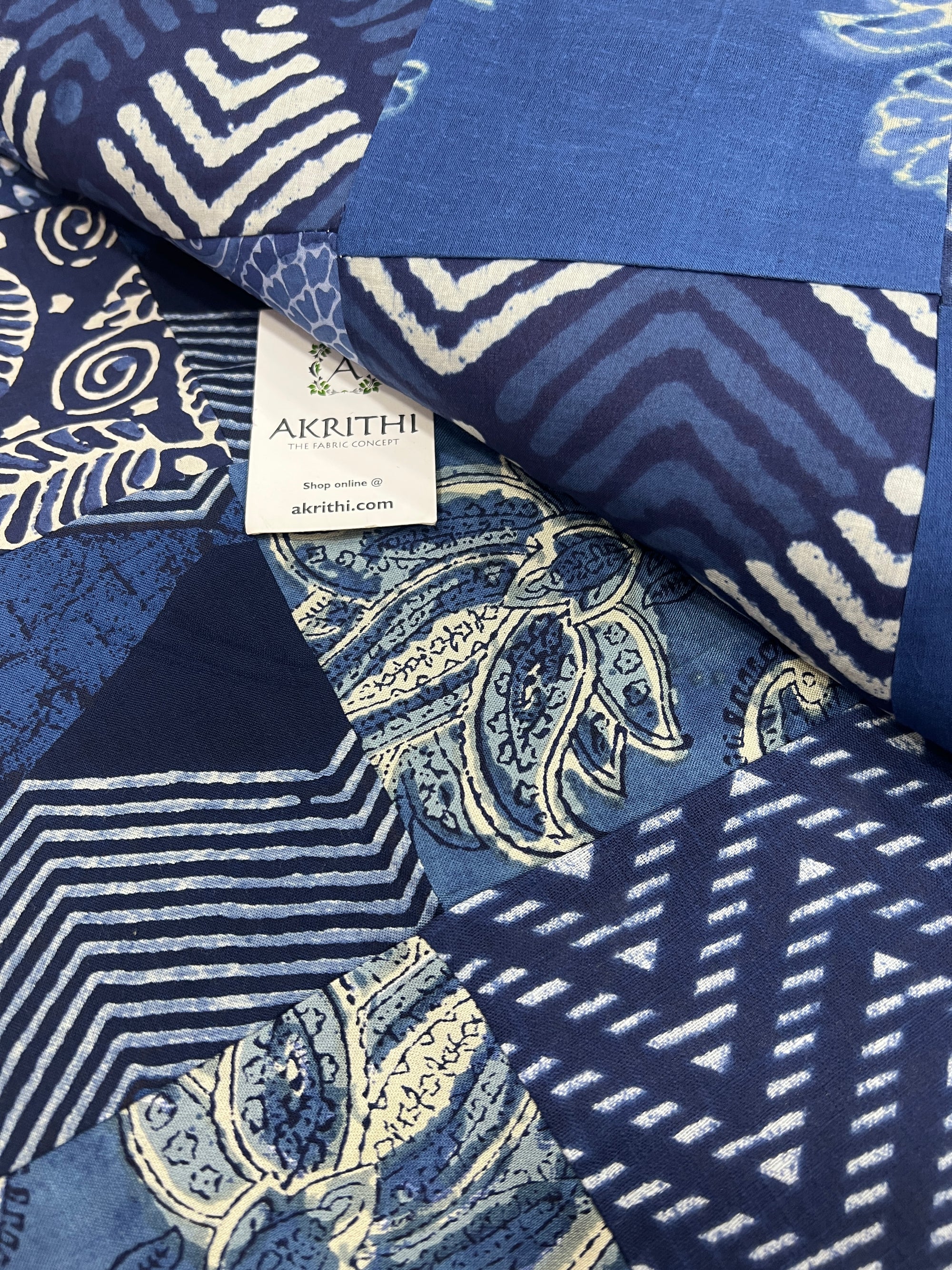 Patch work pure cotton fabric
