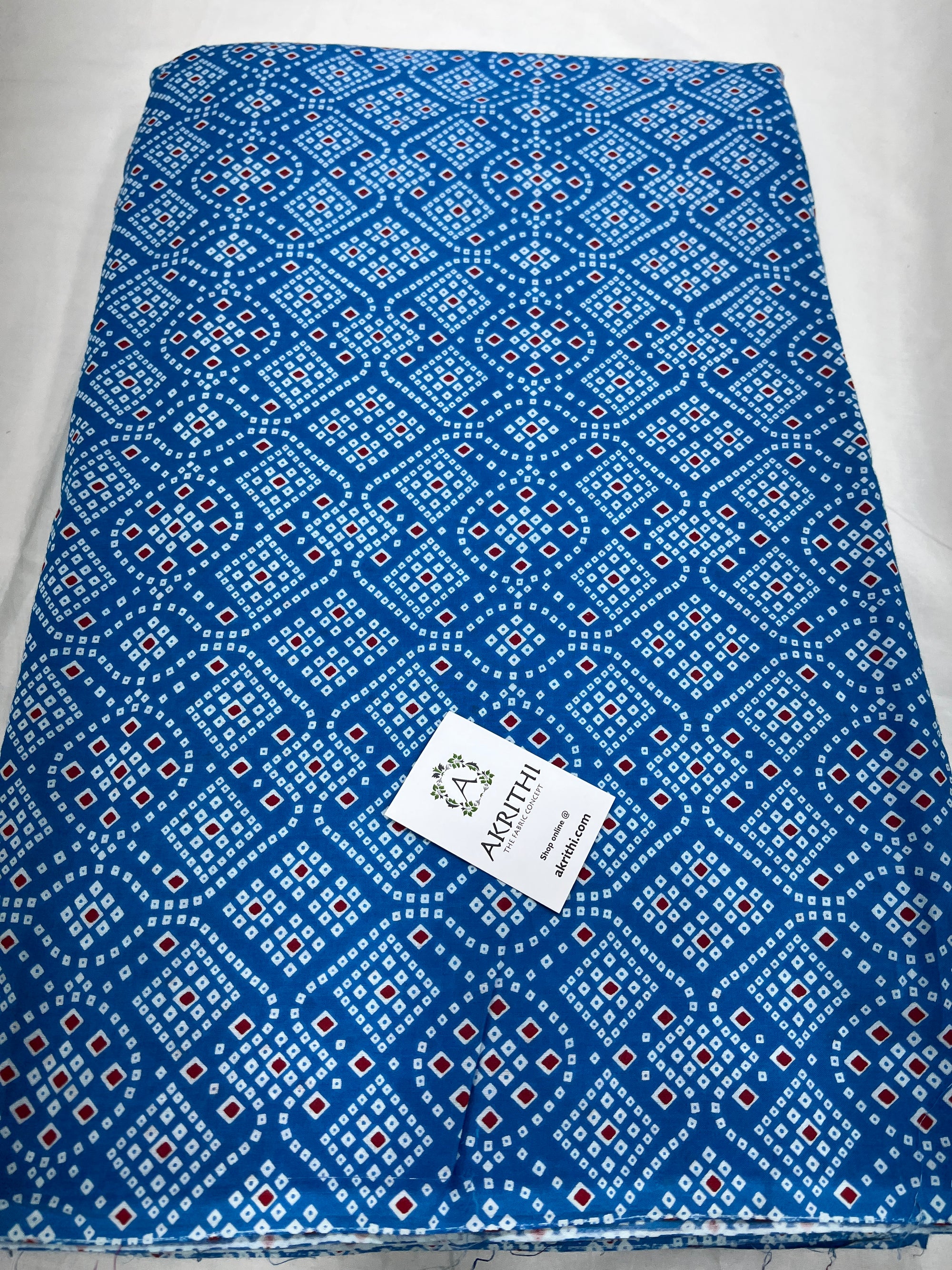 Printed pure cotton fabric
