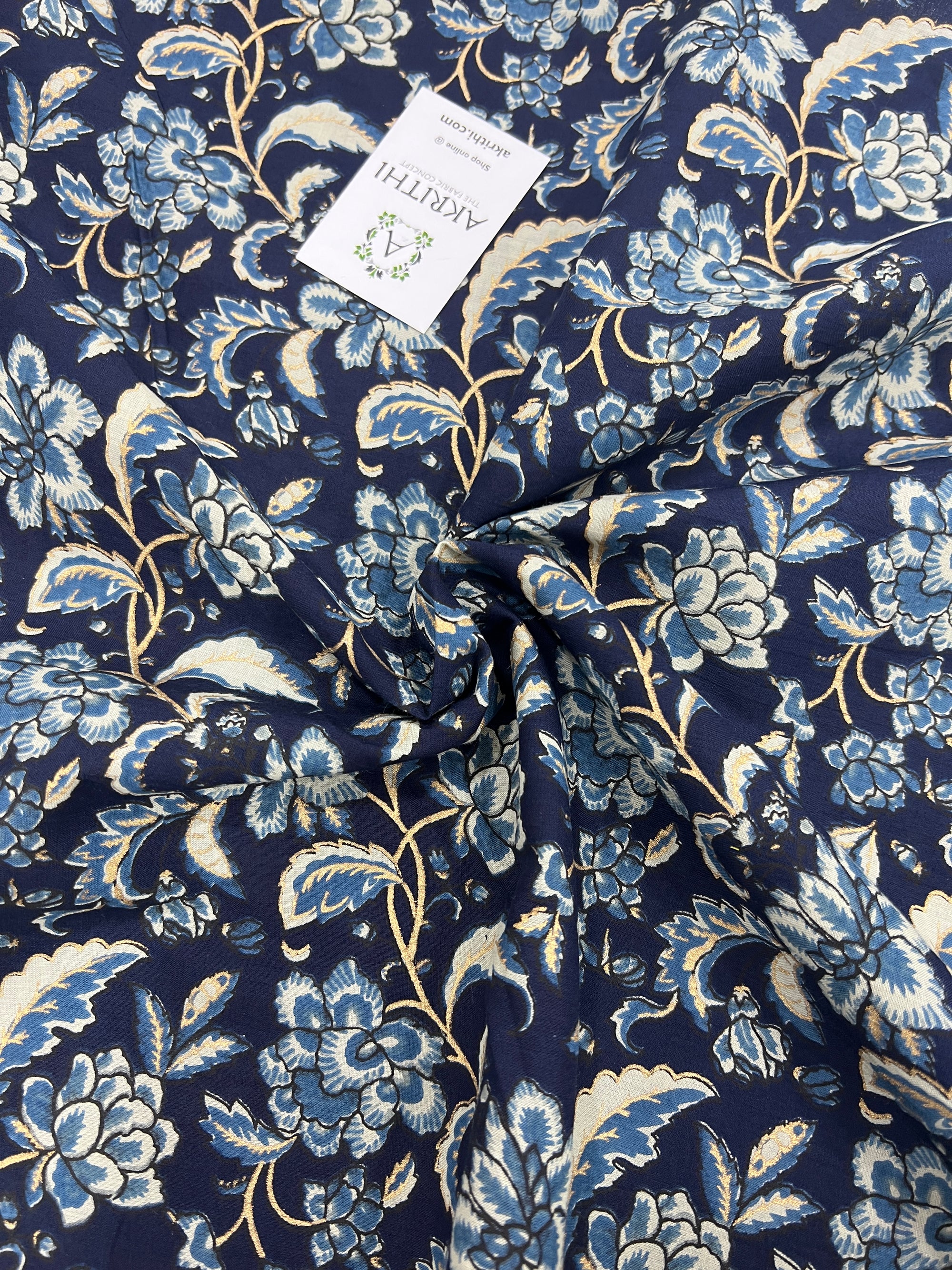 Printed pure cotton fabric