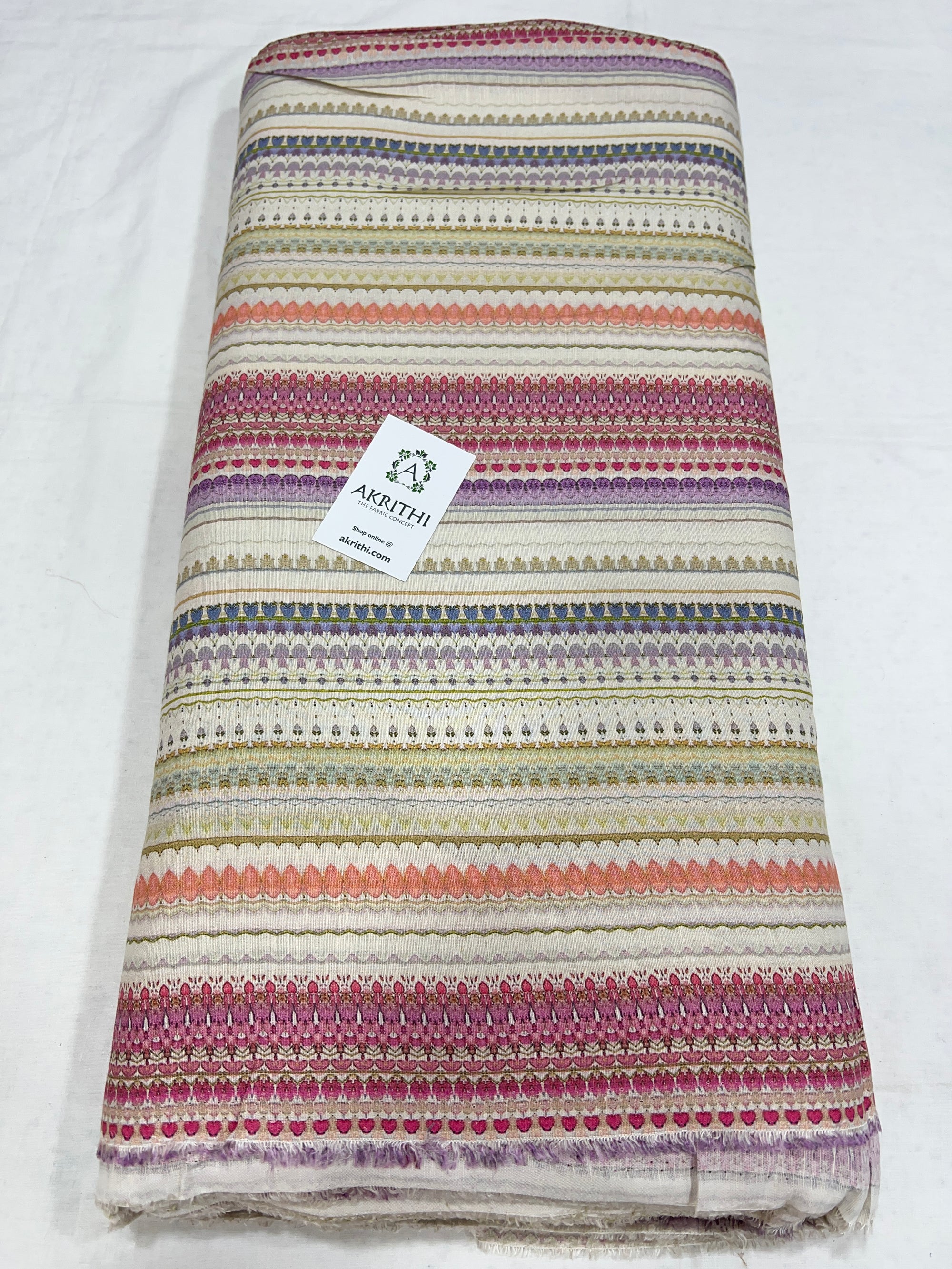 Digital Printed pure linen fabric