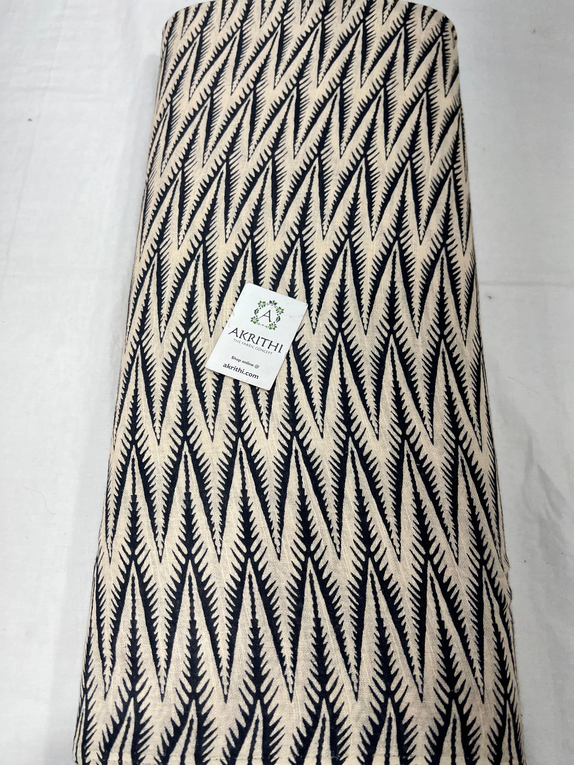 Digital Printed pure linen twill cotton fabric