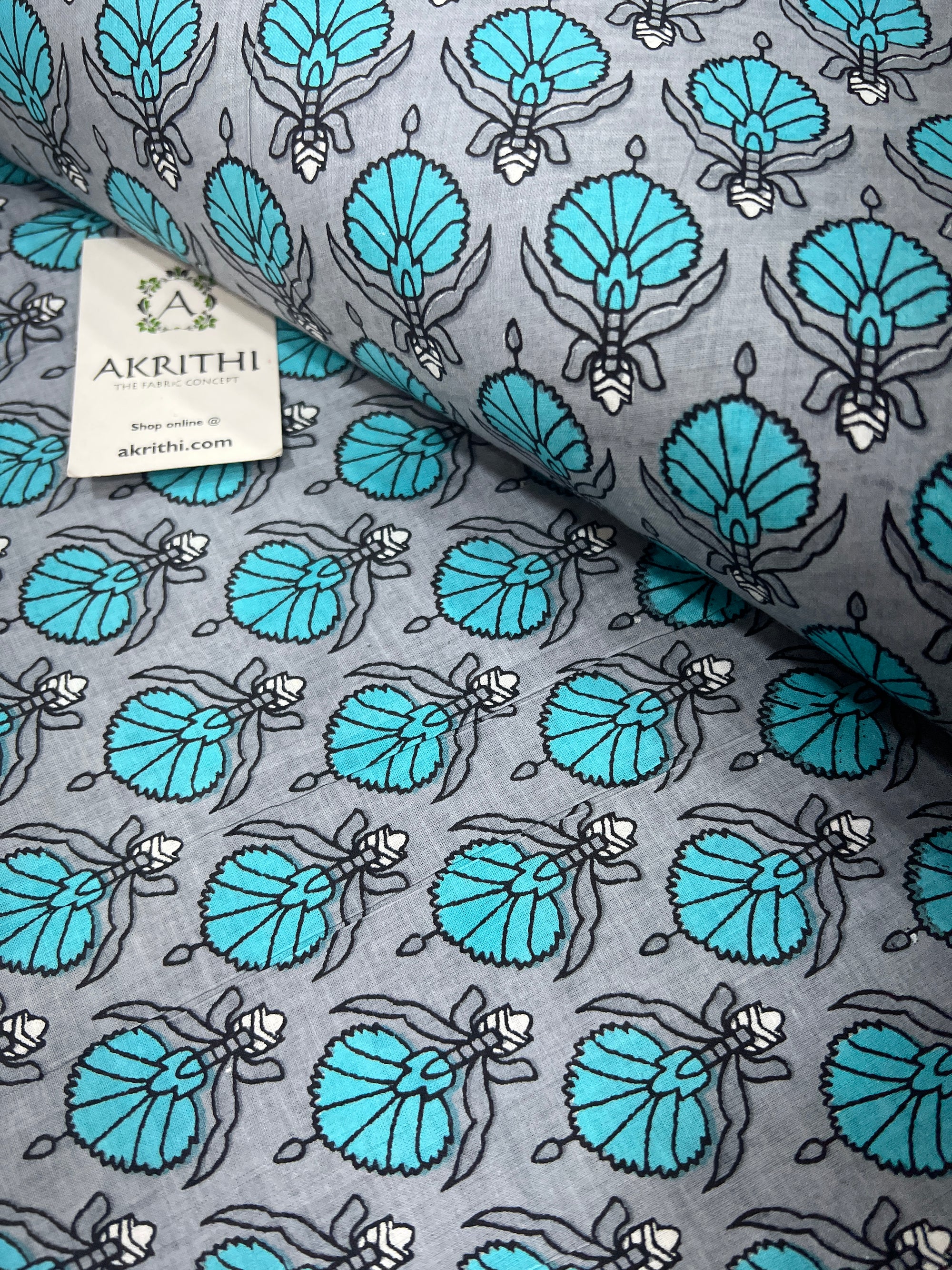 Printed pure cotton fabric