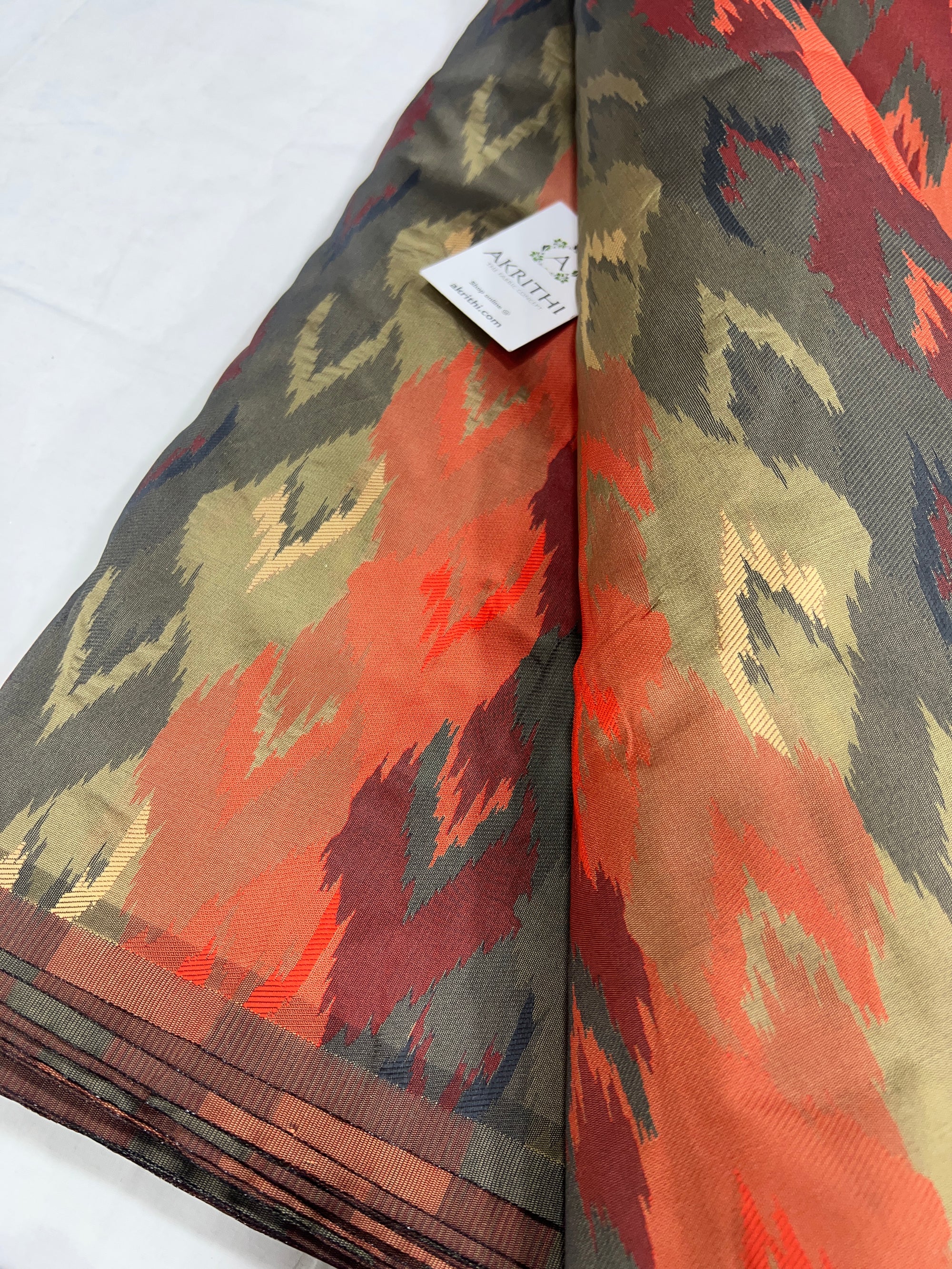 Woven semi silk fabric
