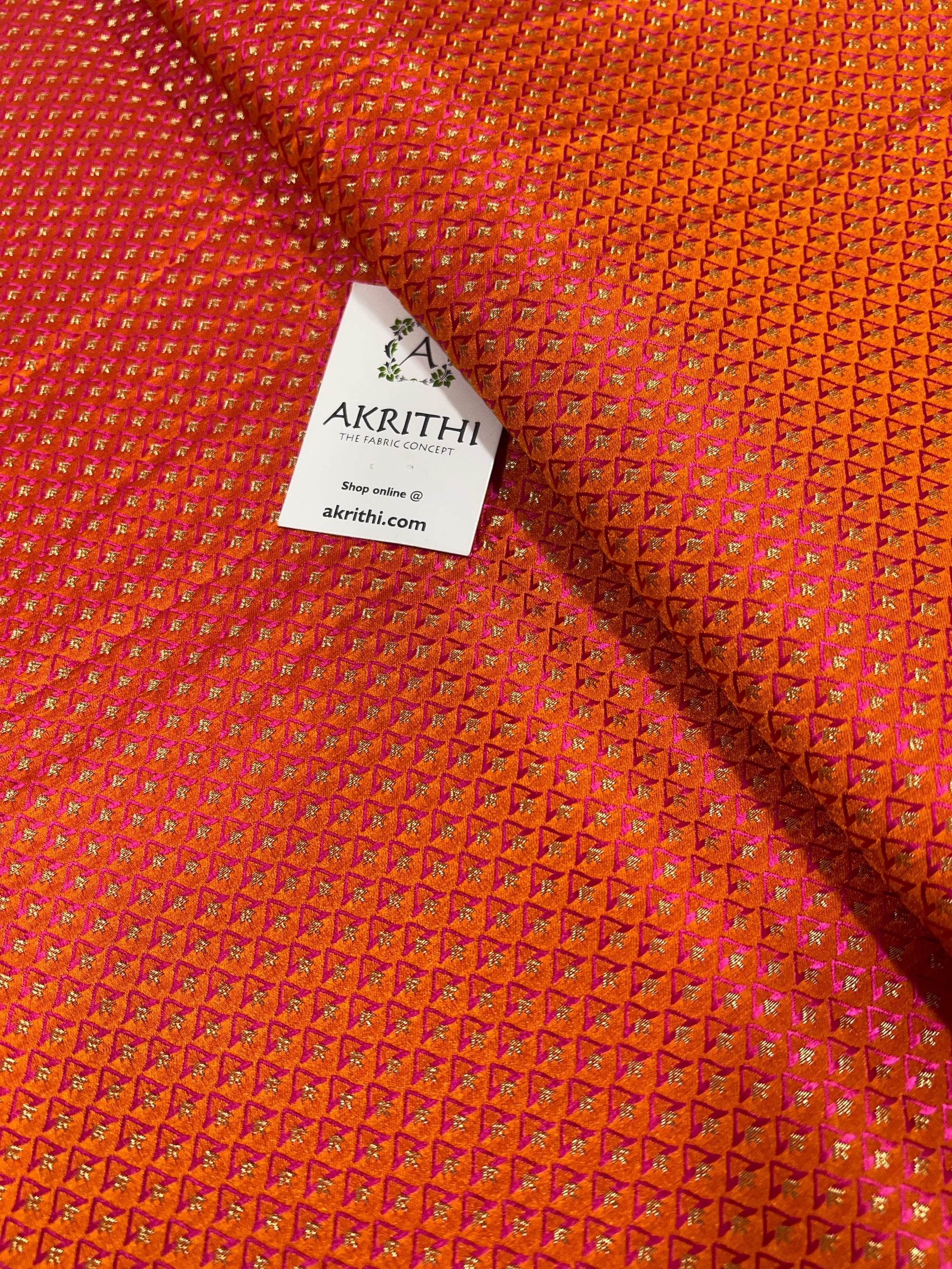 Pure Banarasi brocade fabric 60 CM CUT