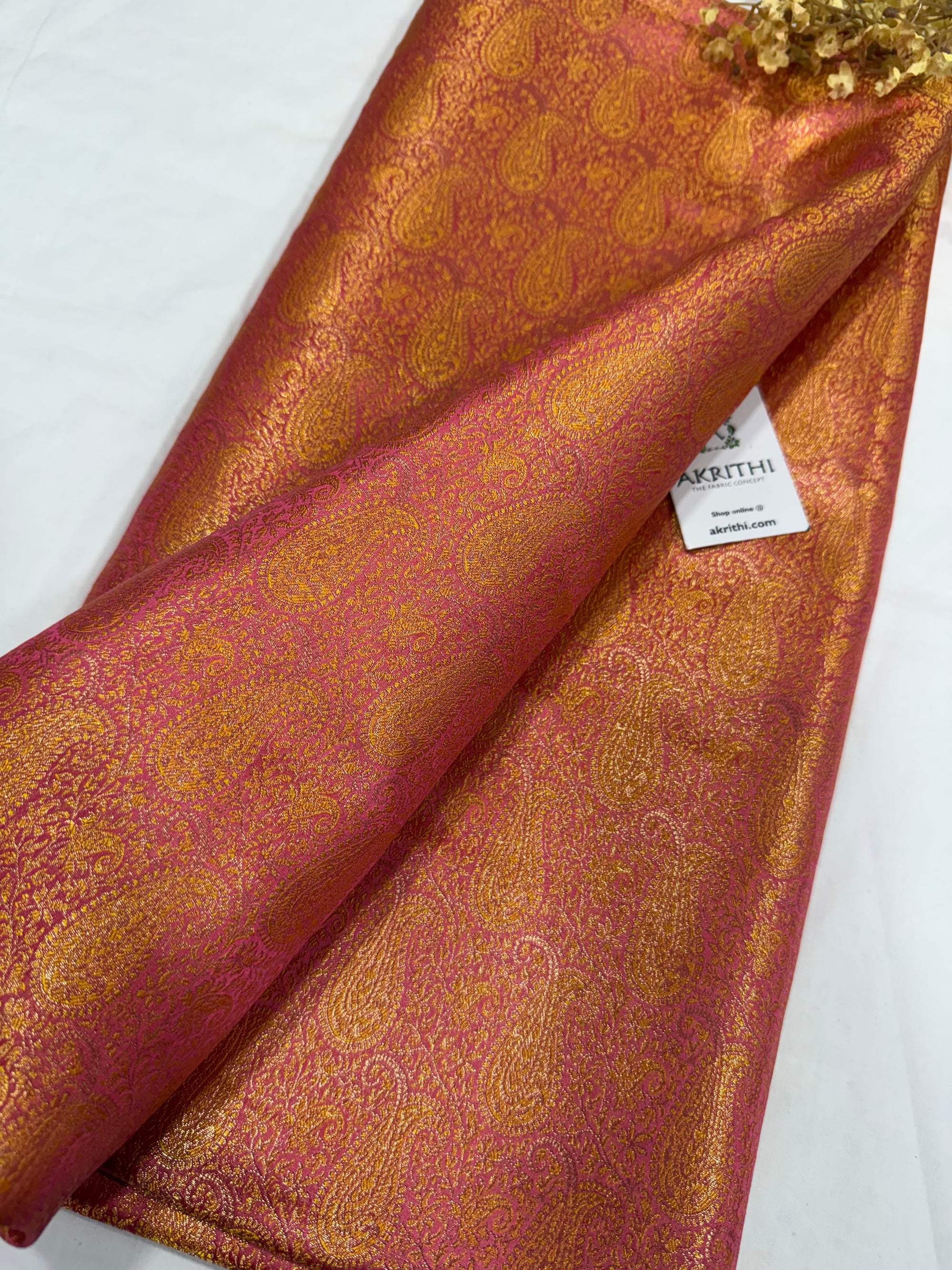 Pure Banarasi brocade fabric