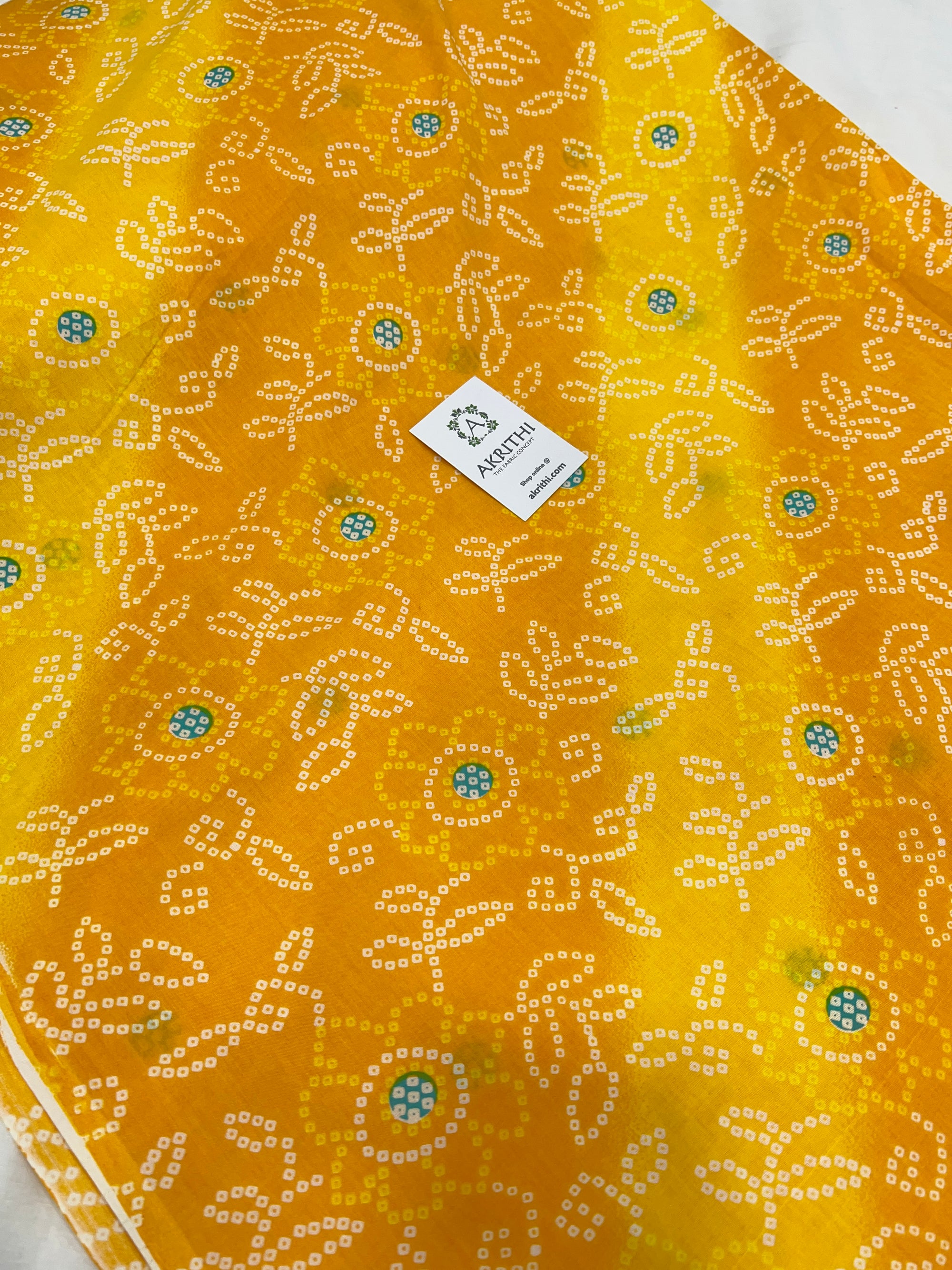 Printed pure cotton fabric
