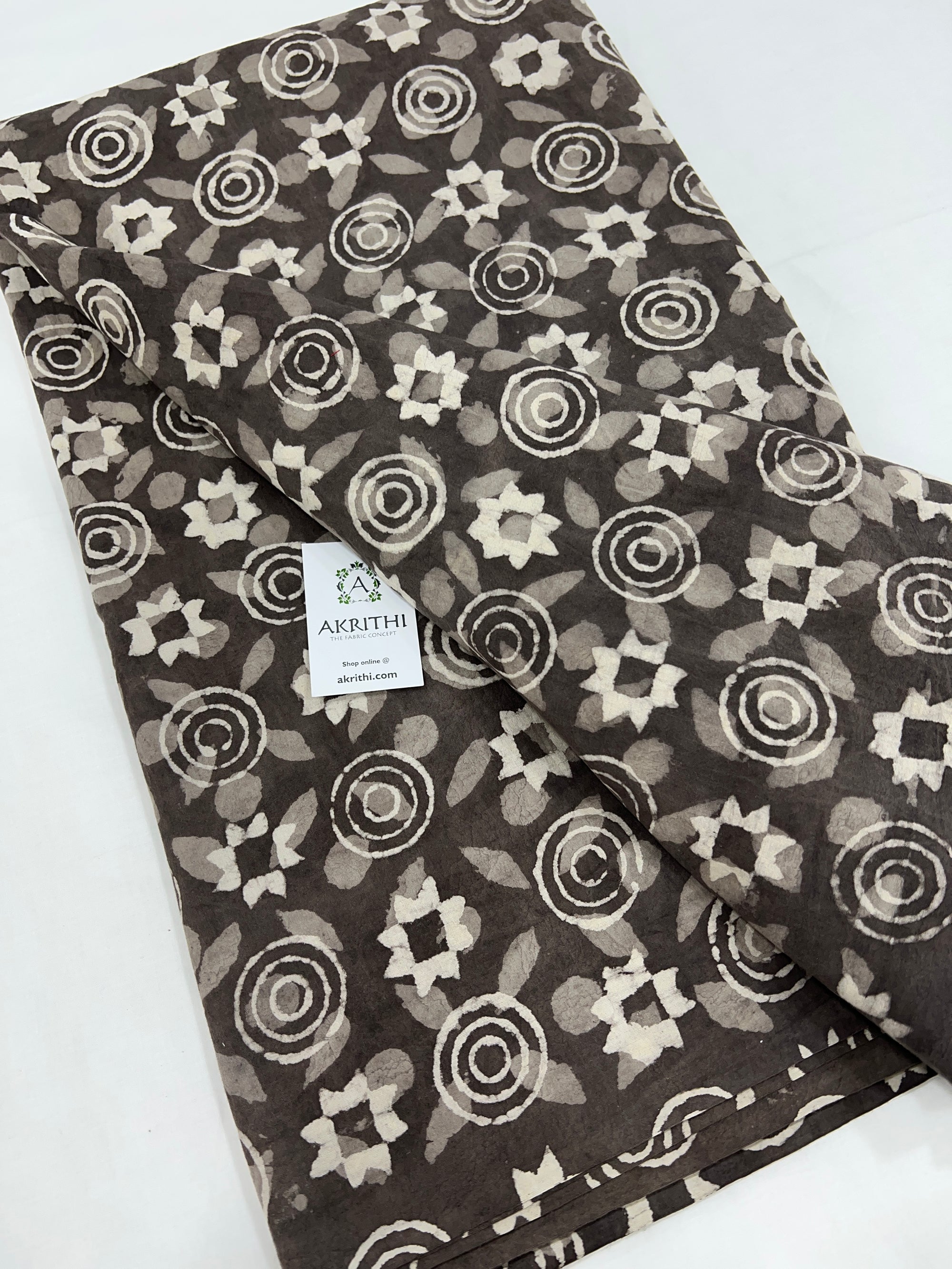 Dabu printed pure cotton fabric