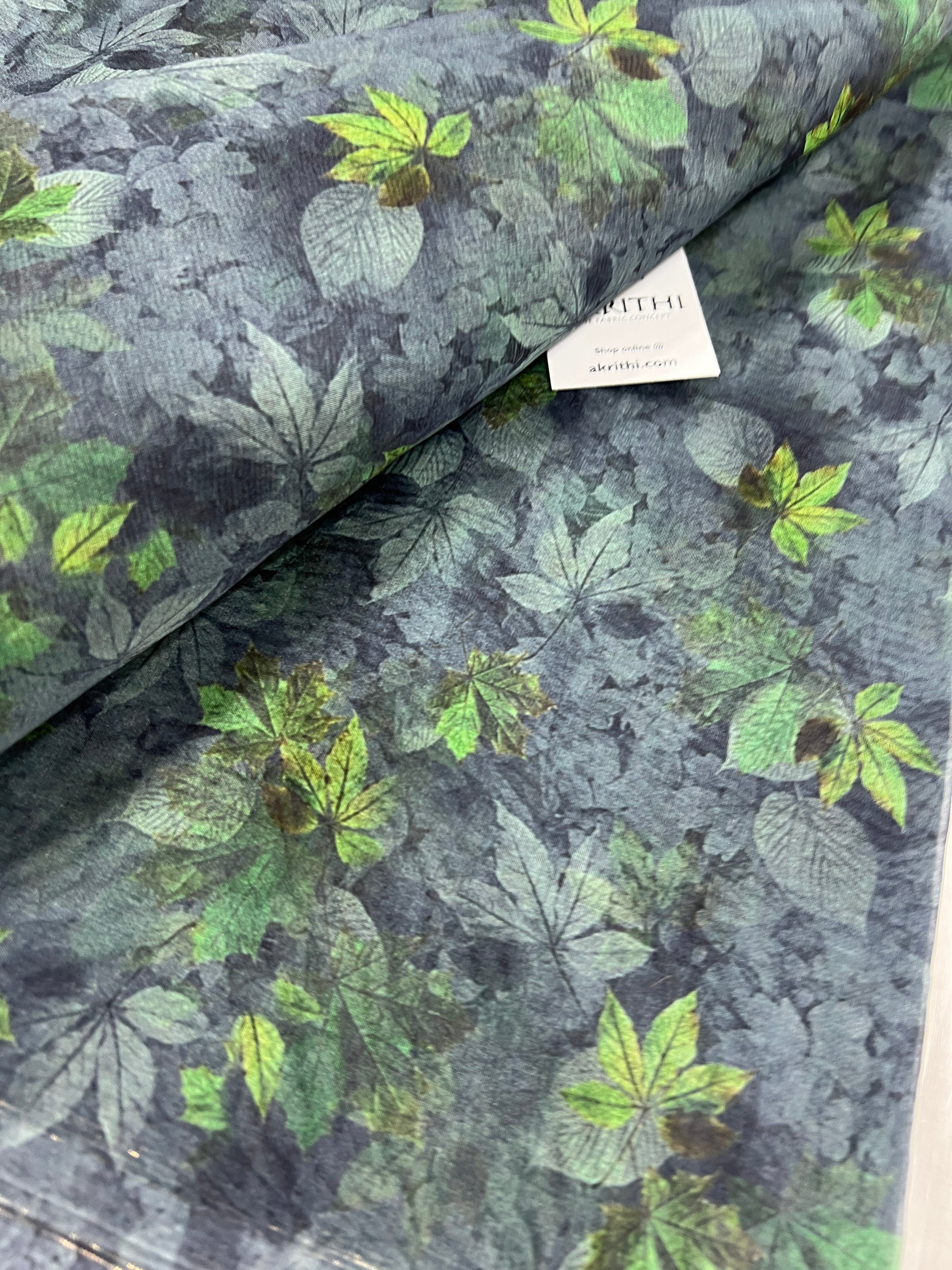 Printed organza fabric