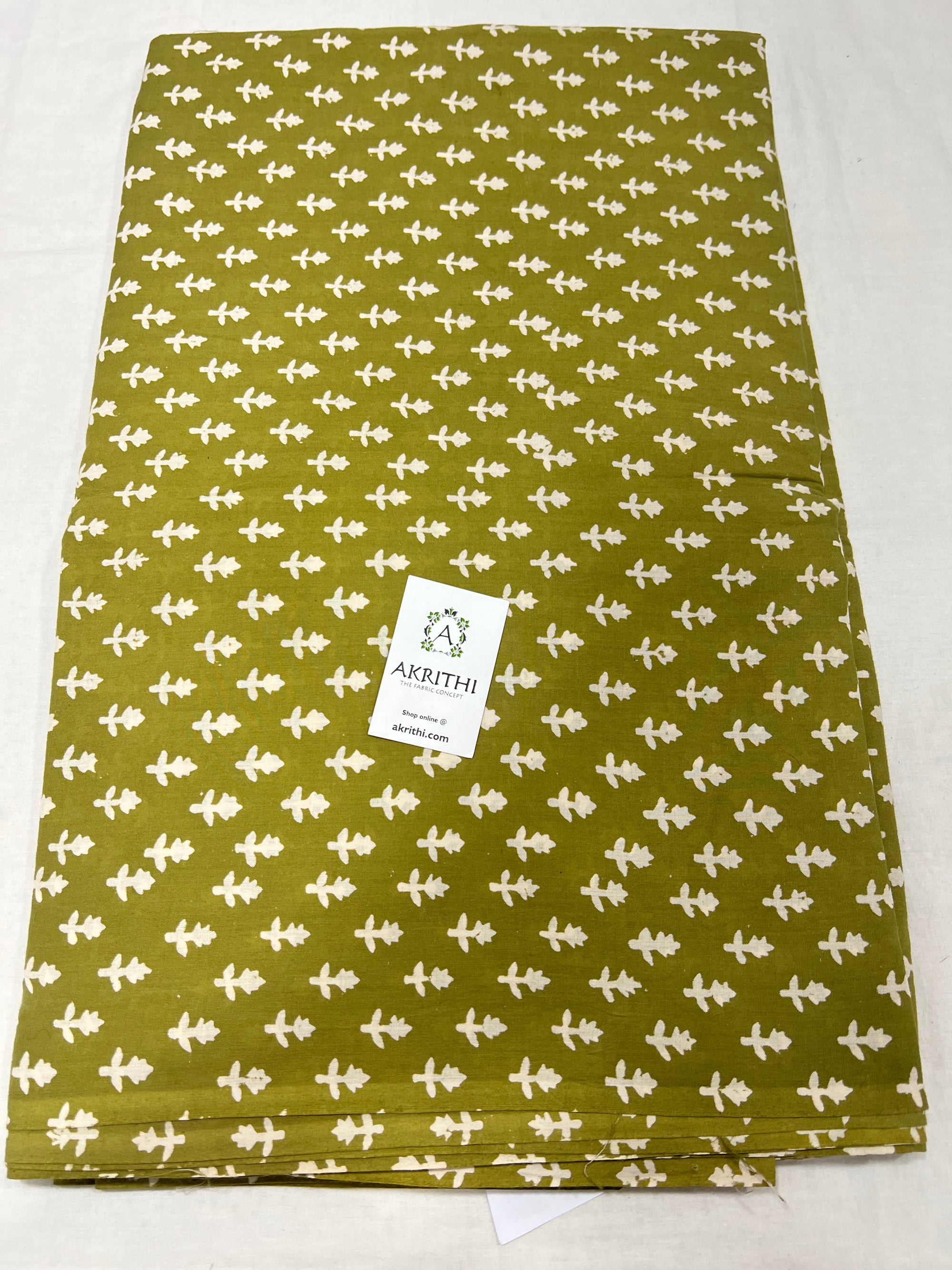 Dabu block Printed pure cotton fabric