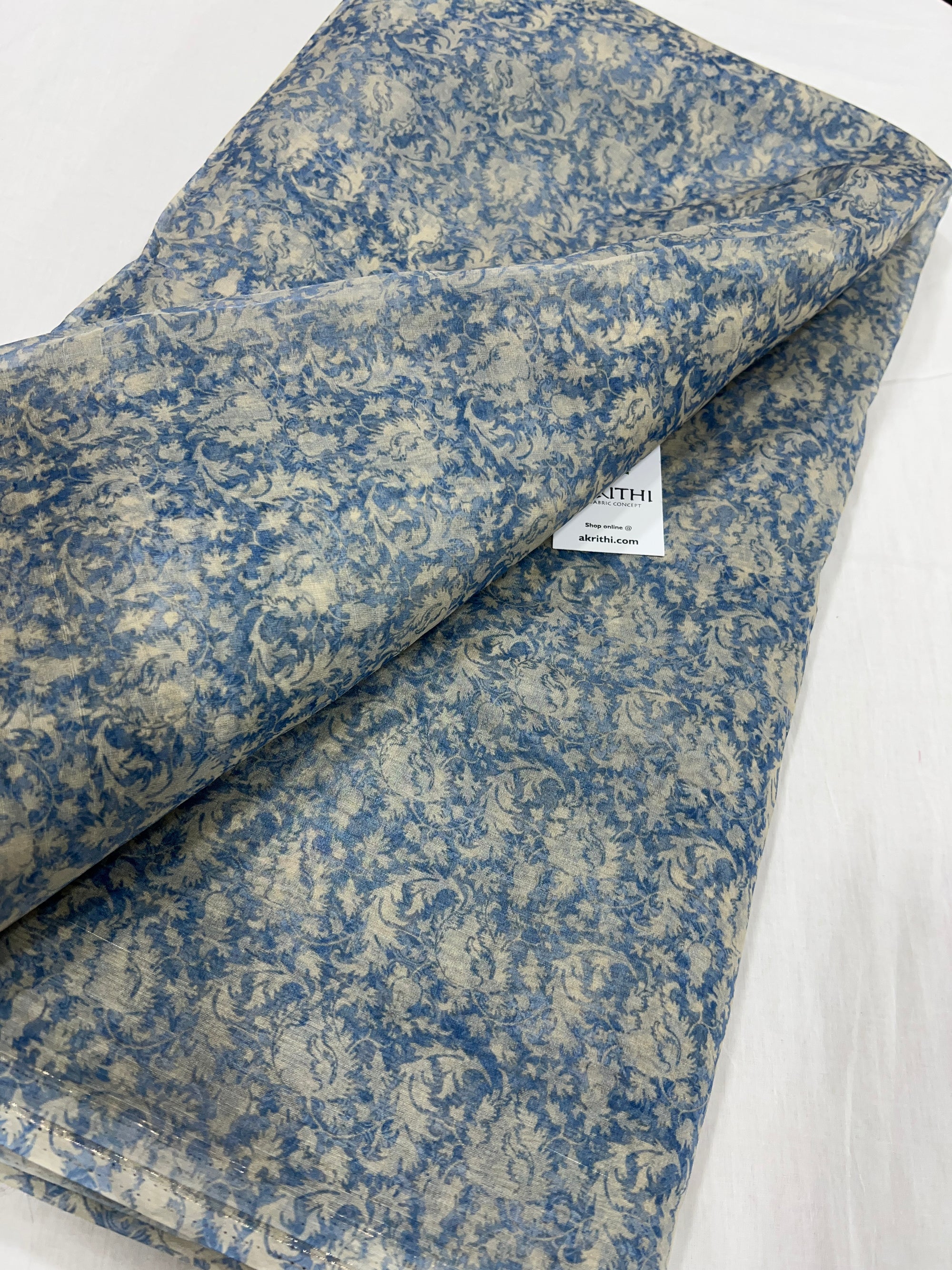 Printed organza fabric