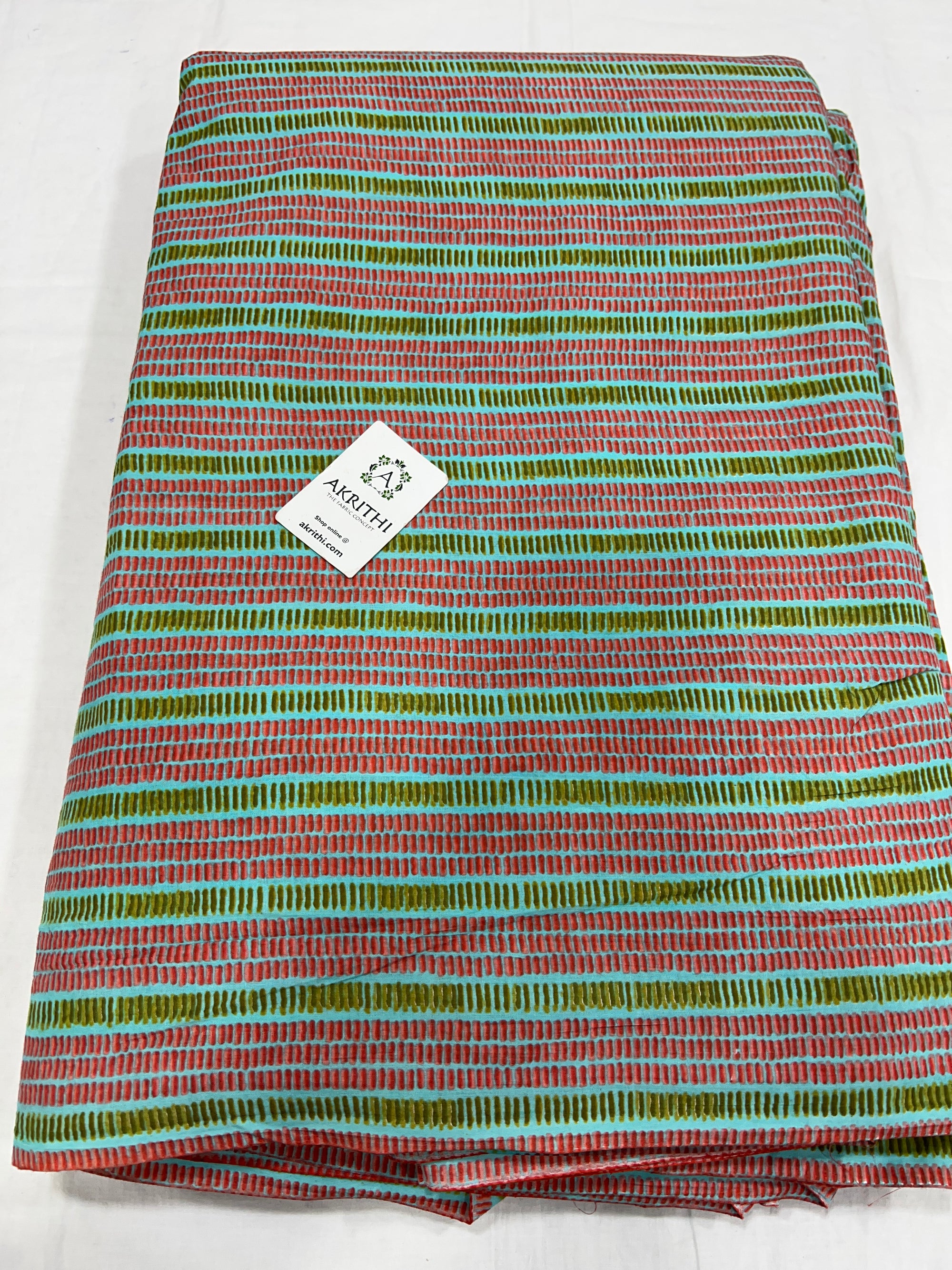 Printed pure cotton fabric