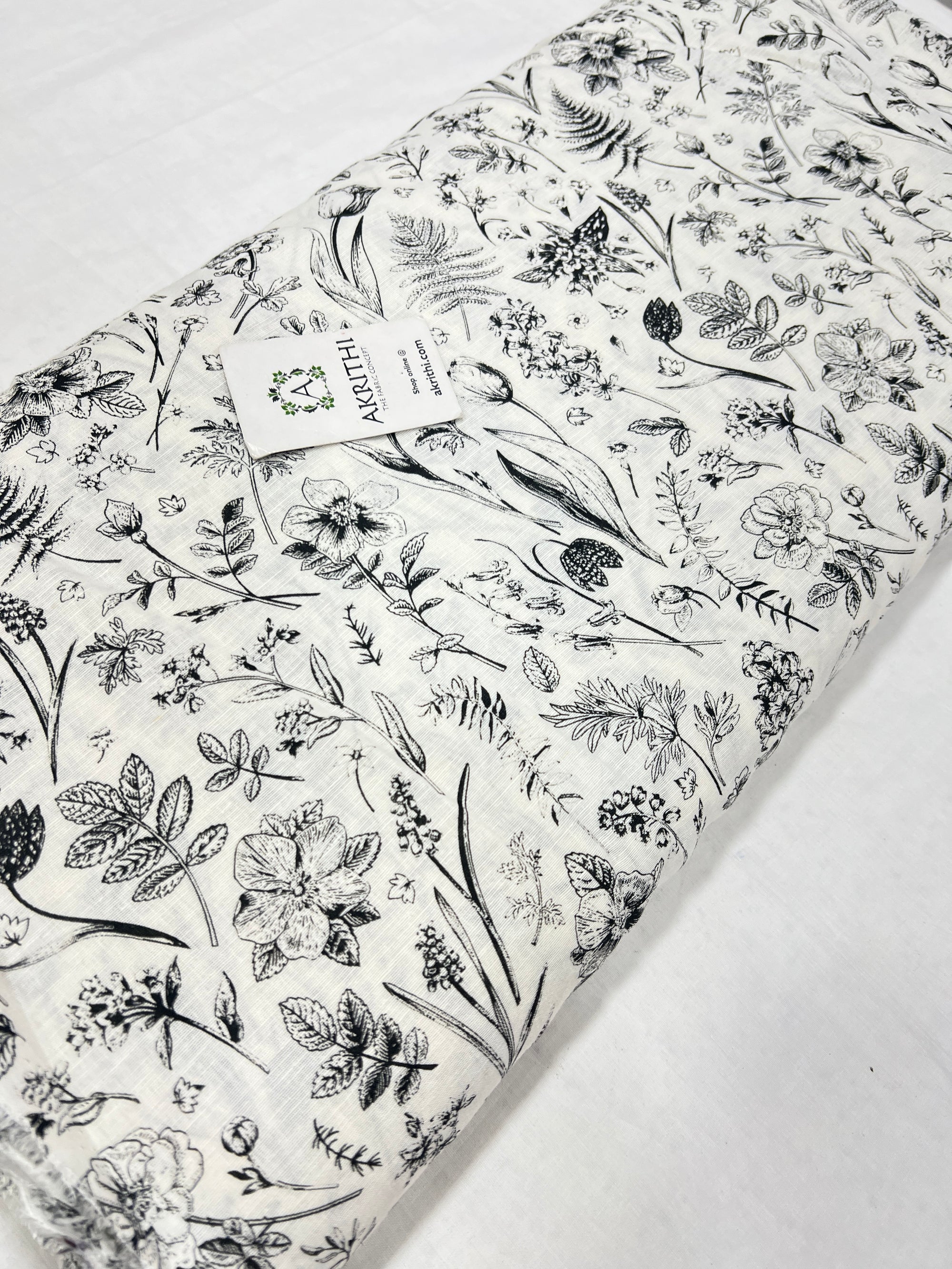 Digital Printed pure linen fabric