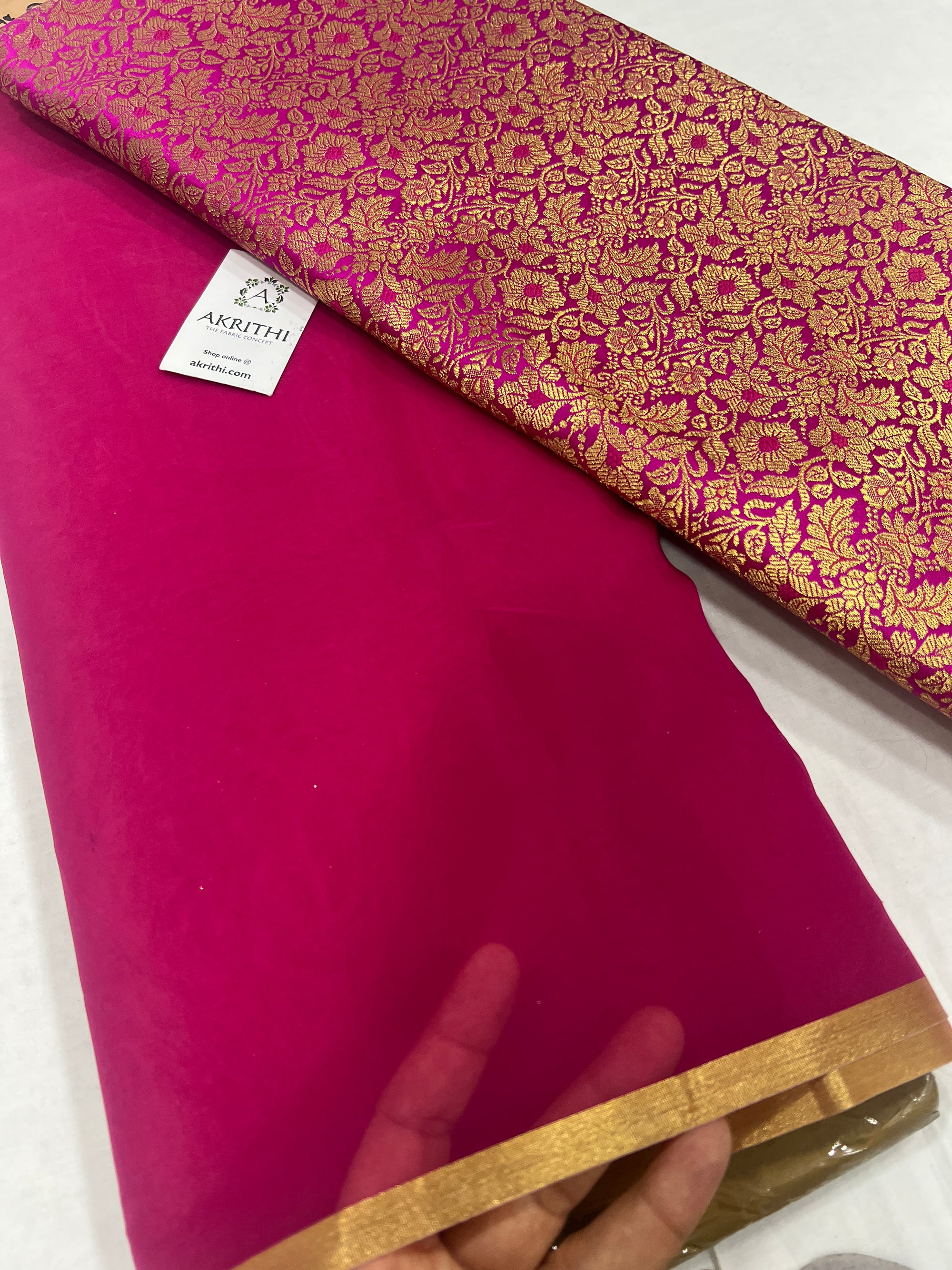 Organza saree with Banarasi blouse