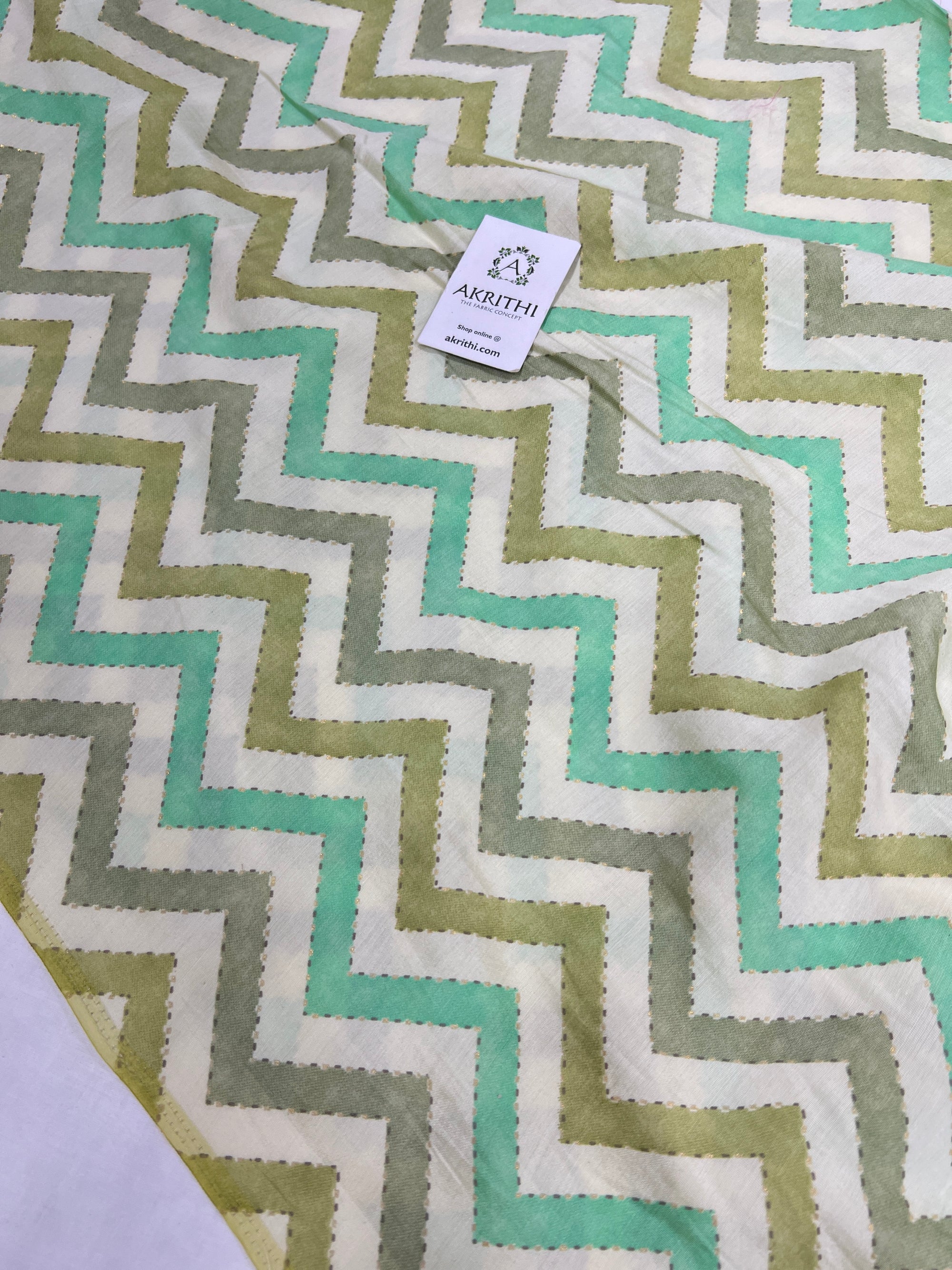 Printed viscose silk fabric