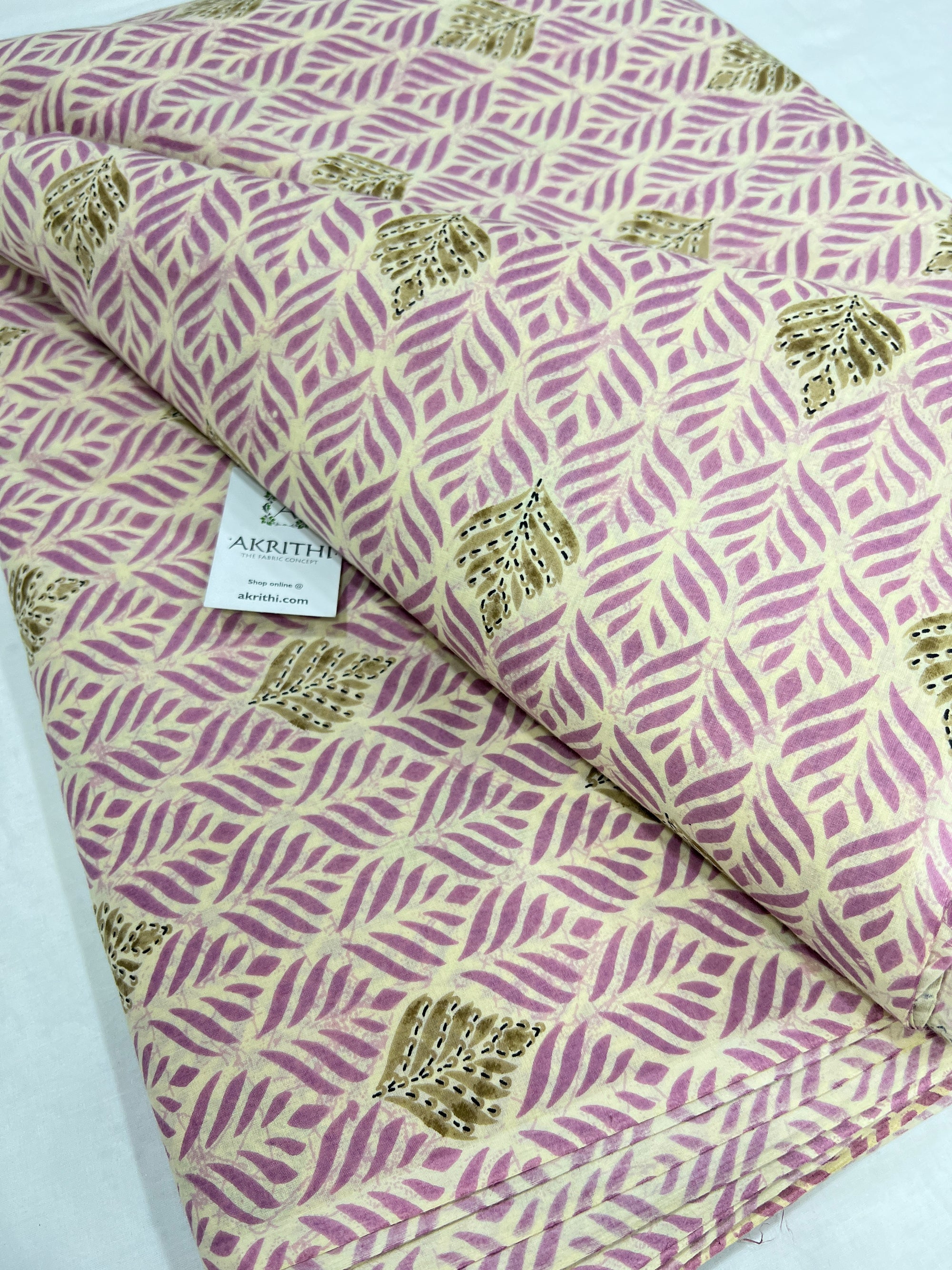 Printed pure cotton fabric