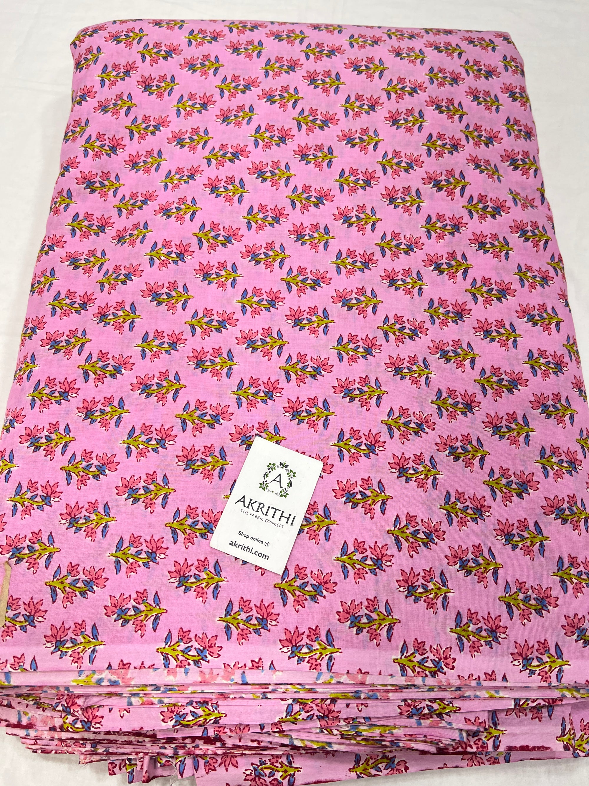 Printed pure cotton fabric