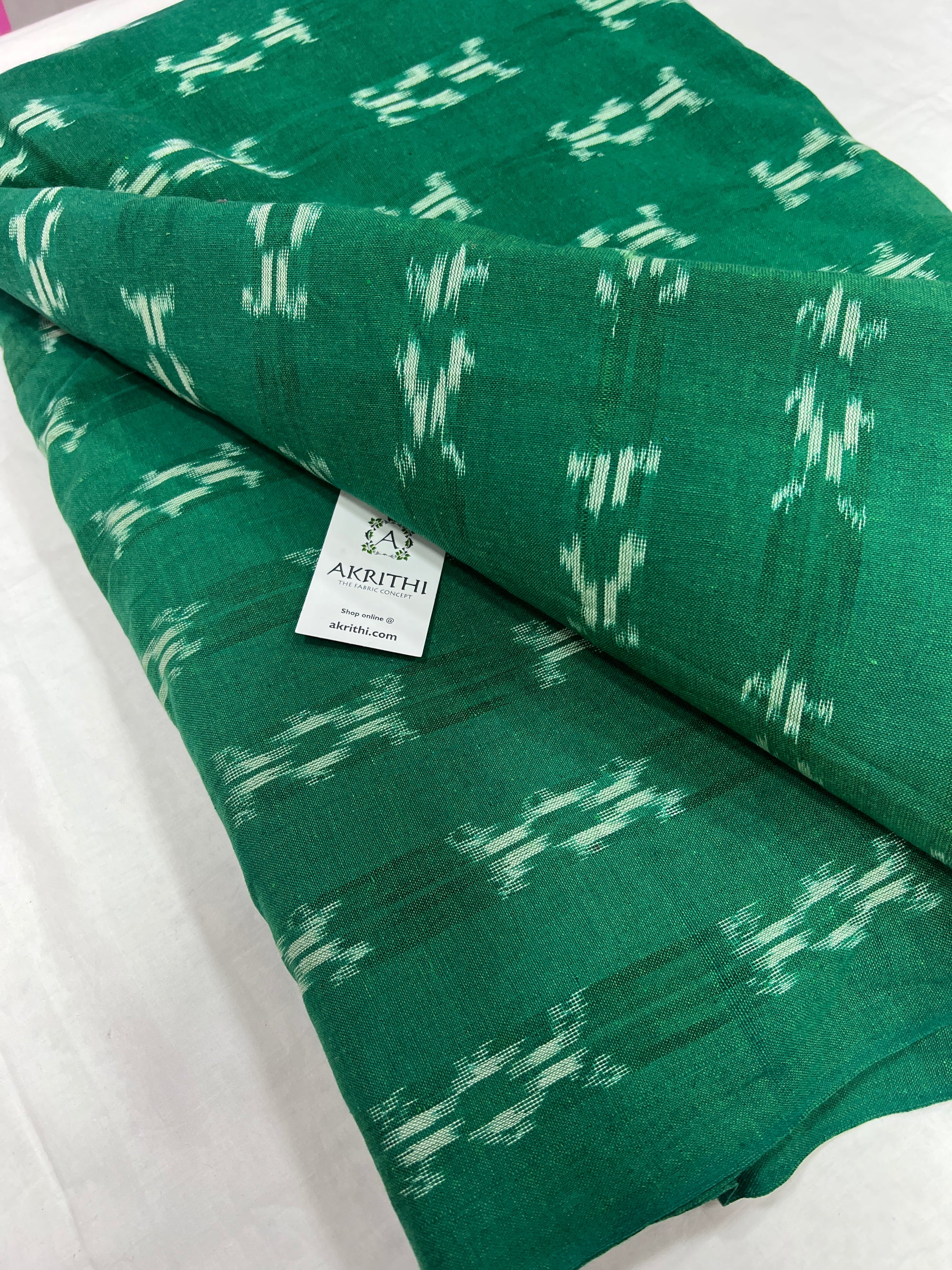 Handloom Ikat pure cotton fabric