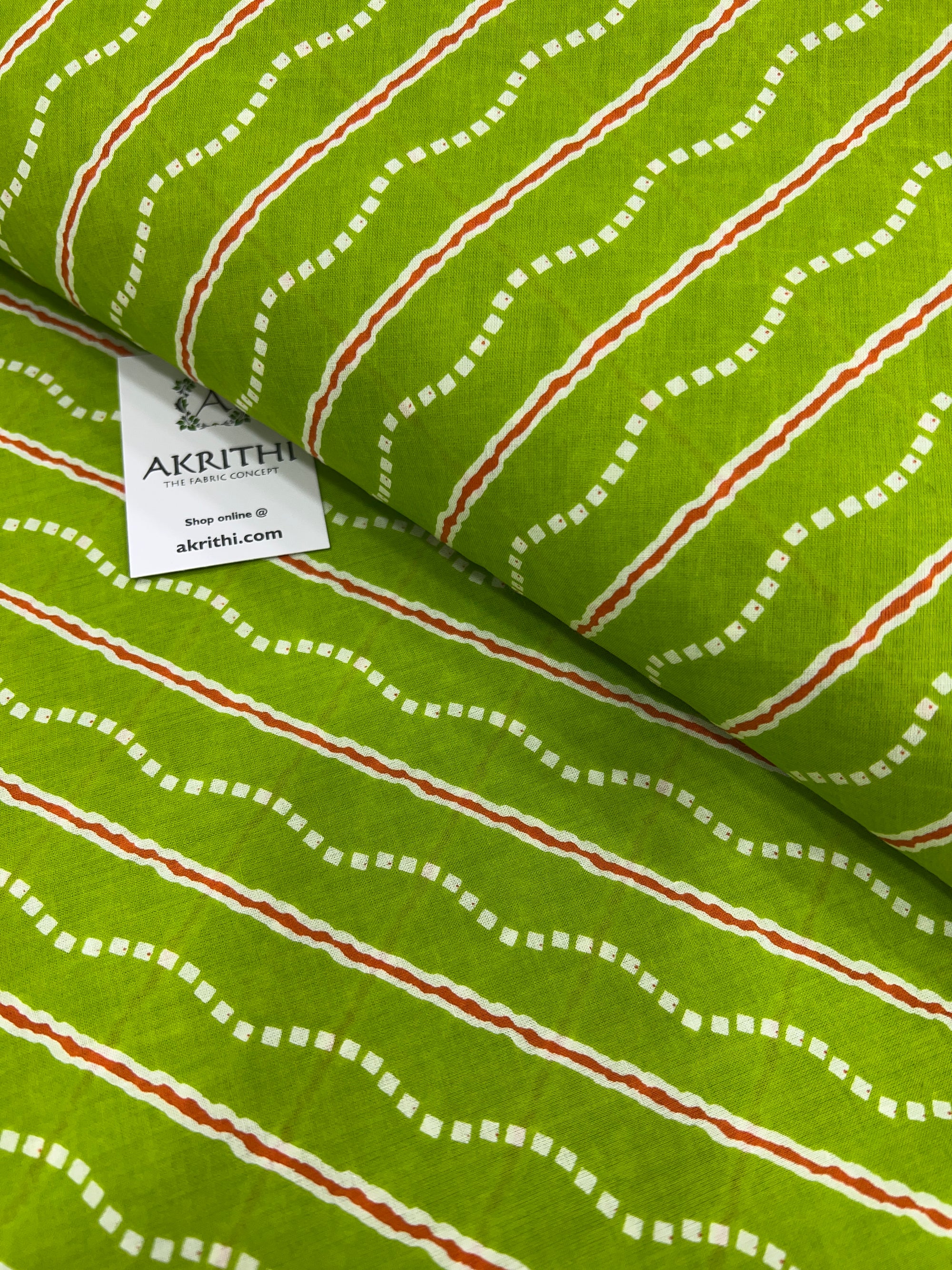 Printed pure cotton fabric