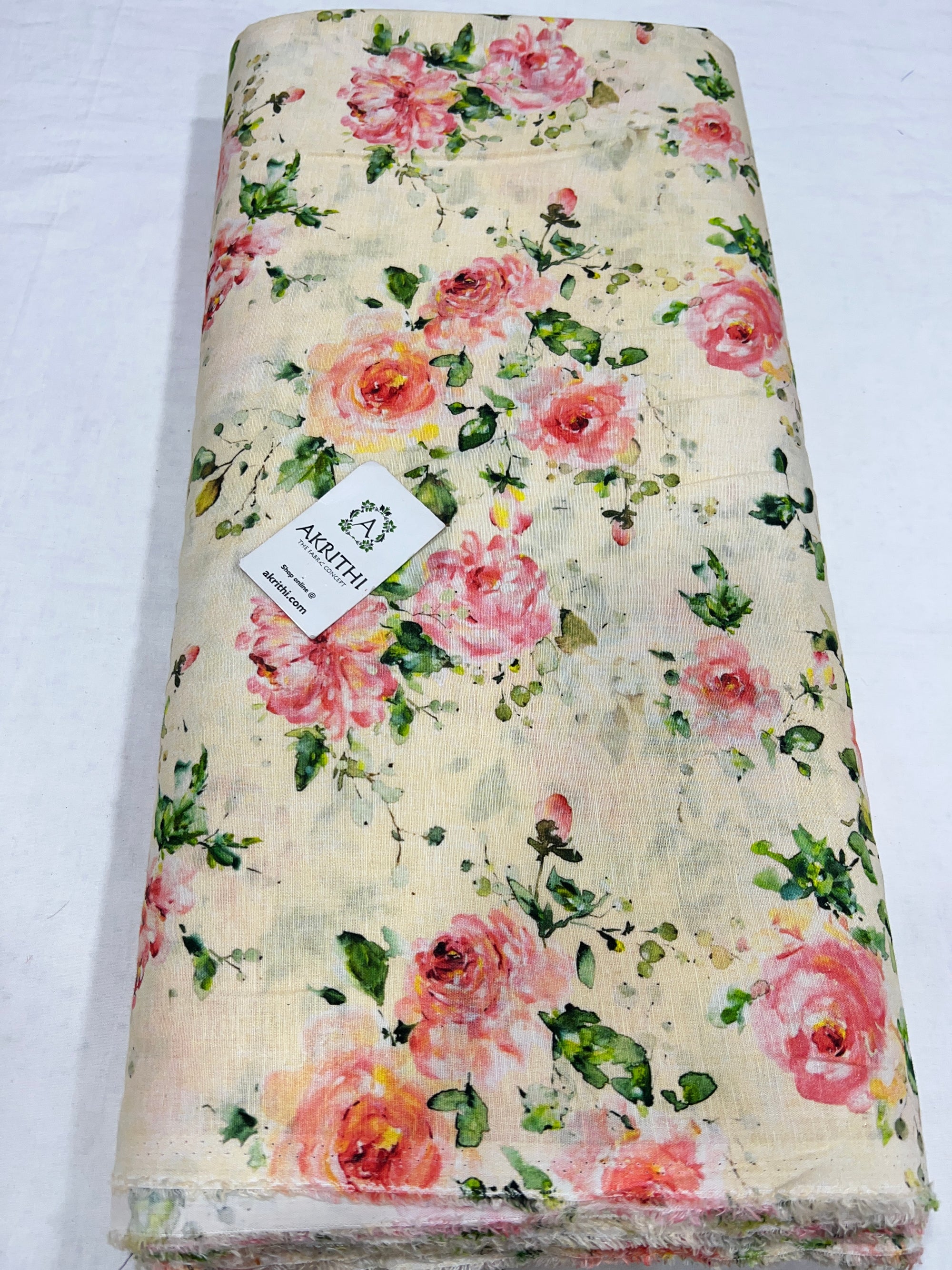 Digital Printed pure linen fabric