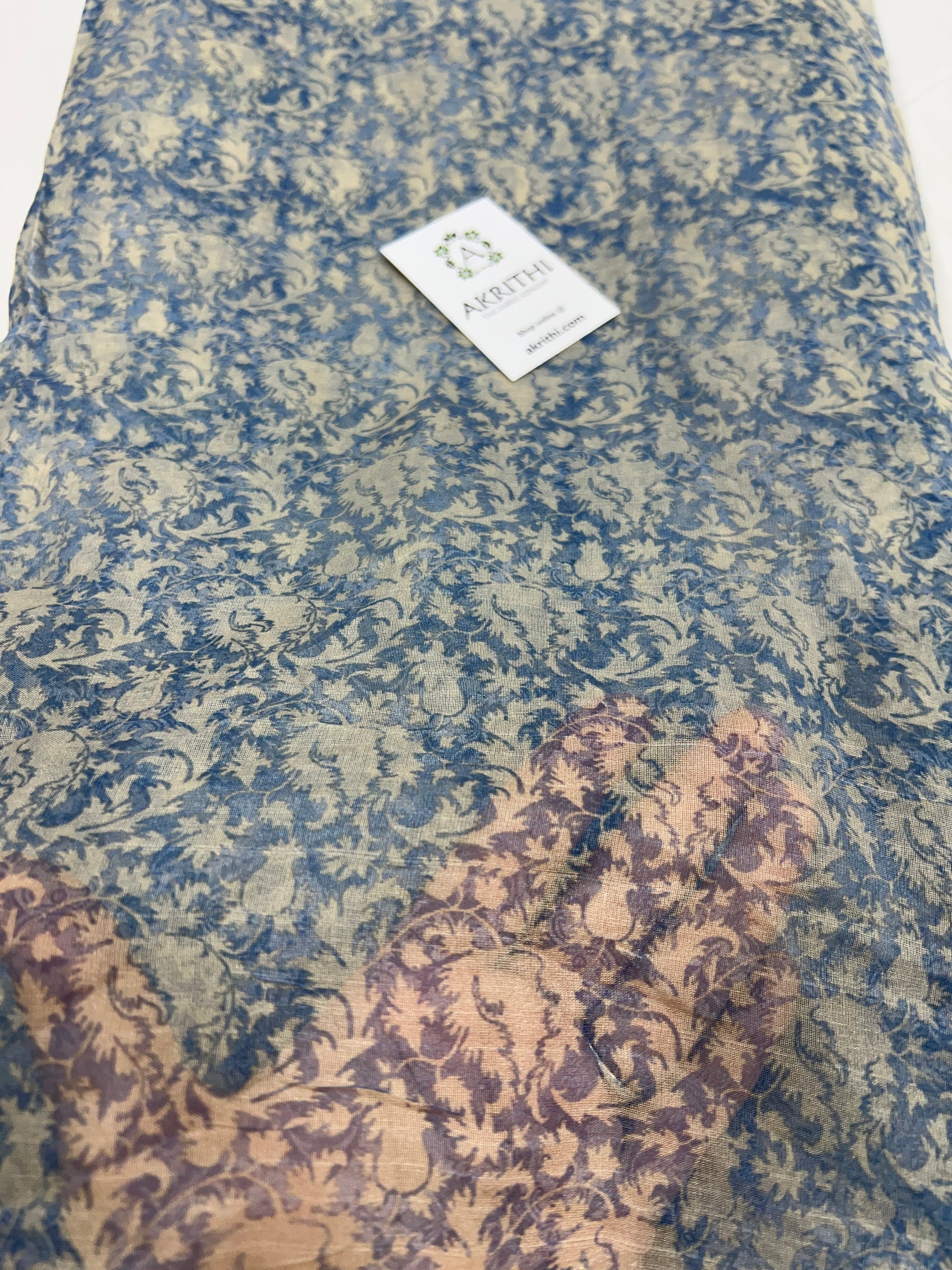 Printed organza fabric