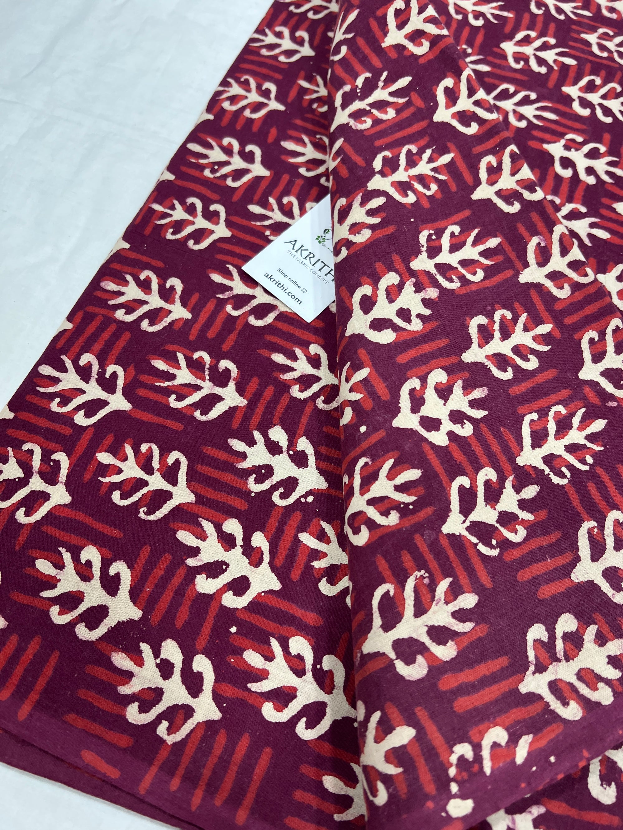 Dabu Printed pure cotton fabric