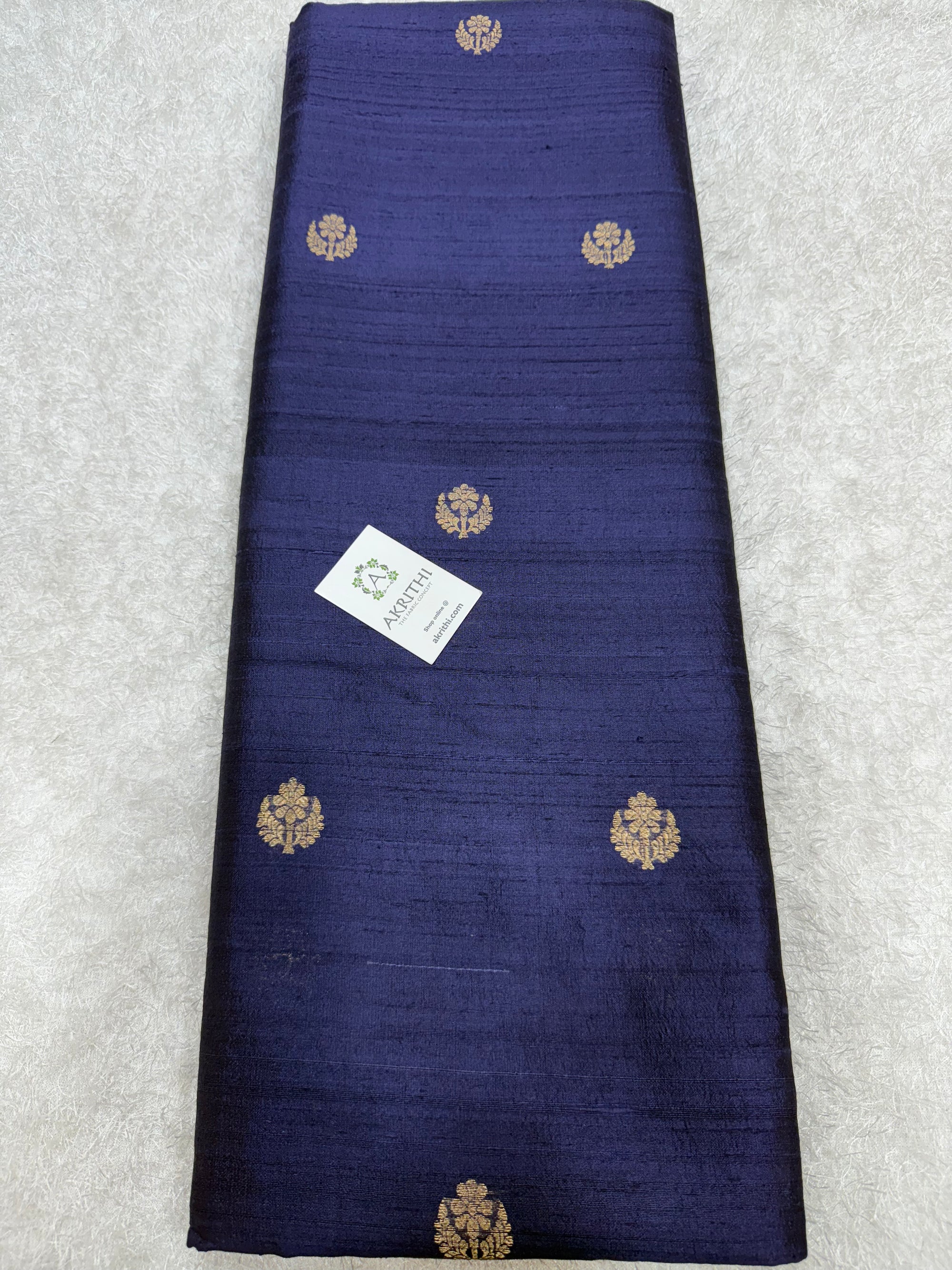Handloom Pure raw silk Banarasi fabric