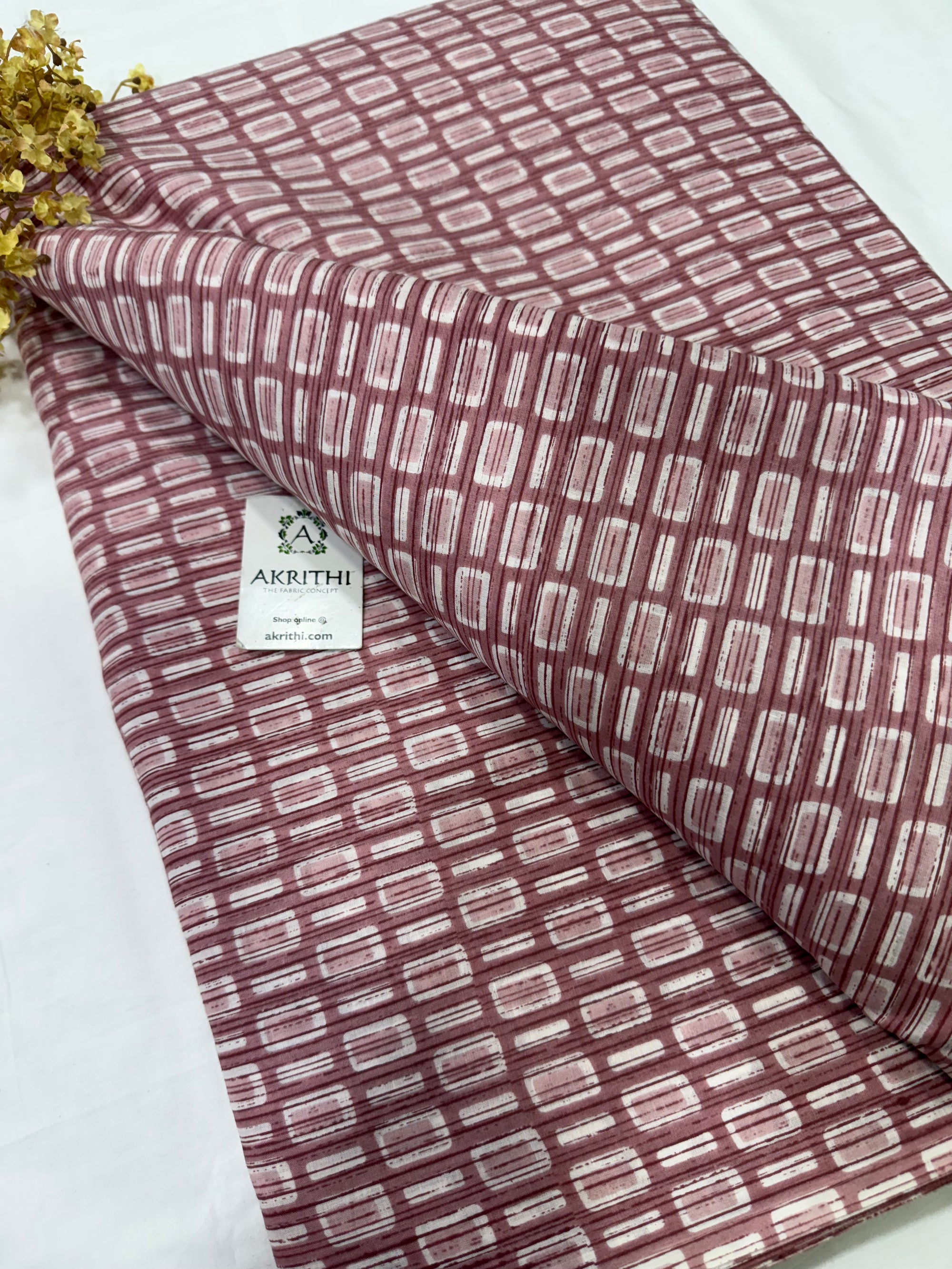 Printed pure cotton fabric