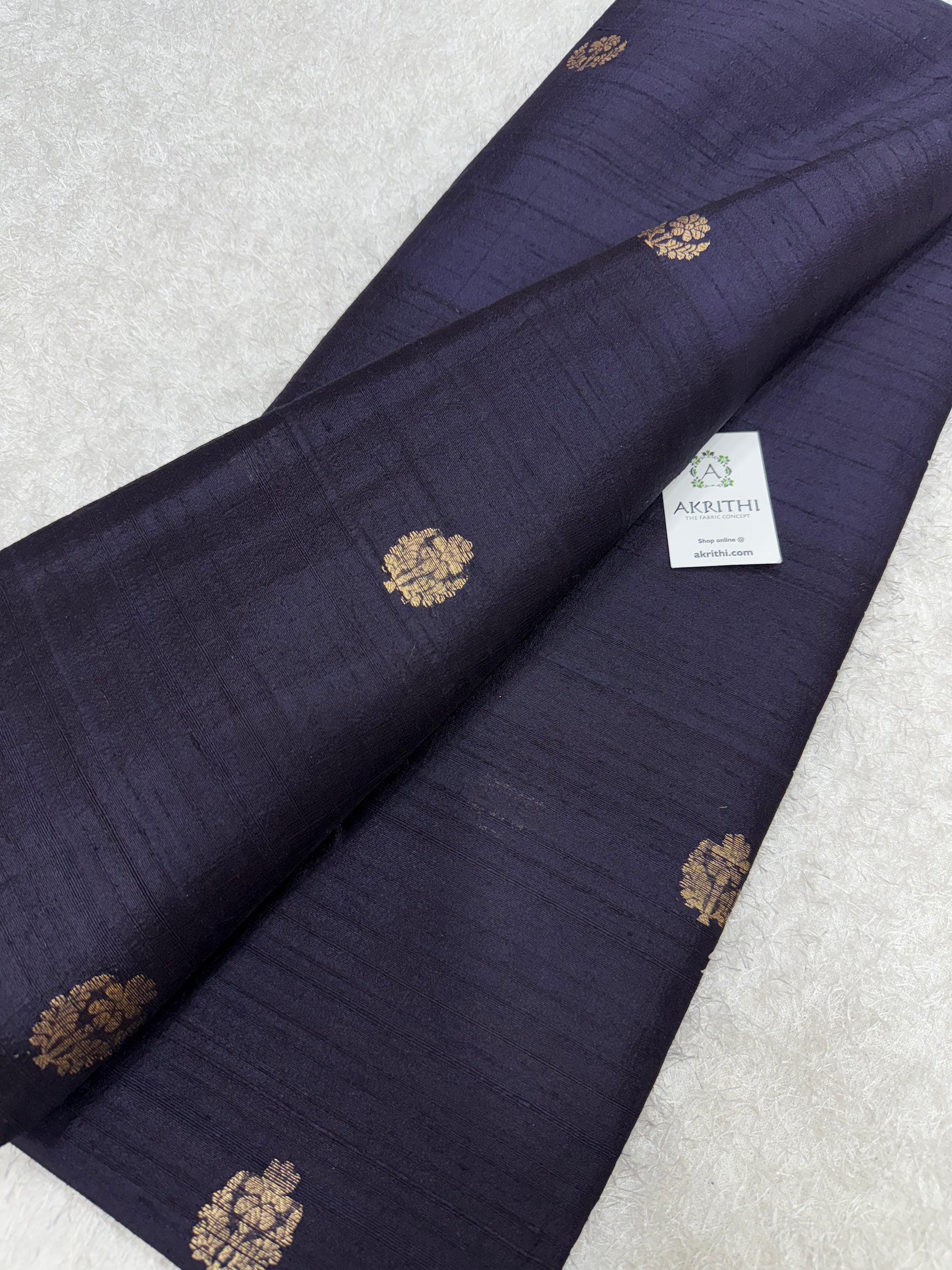 Handloom Pure raw silk Banarasi fabric