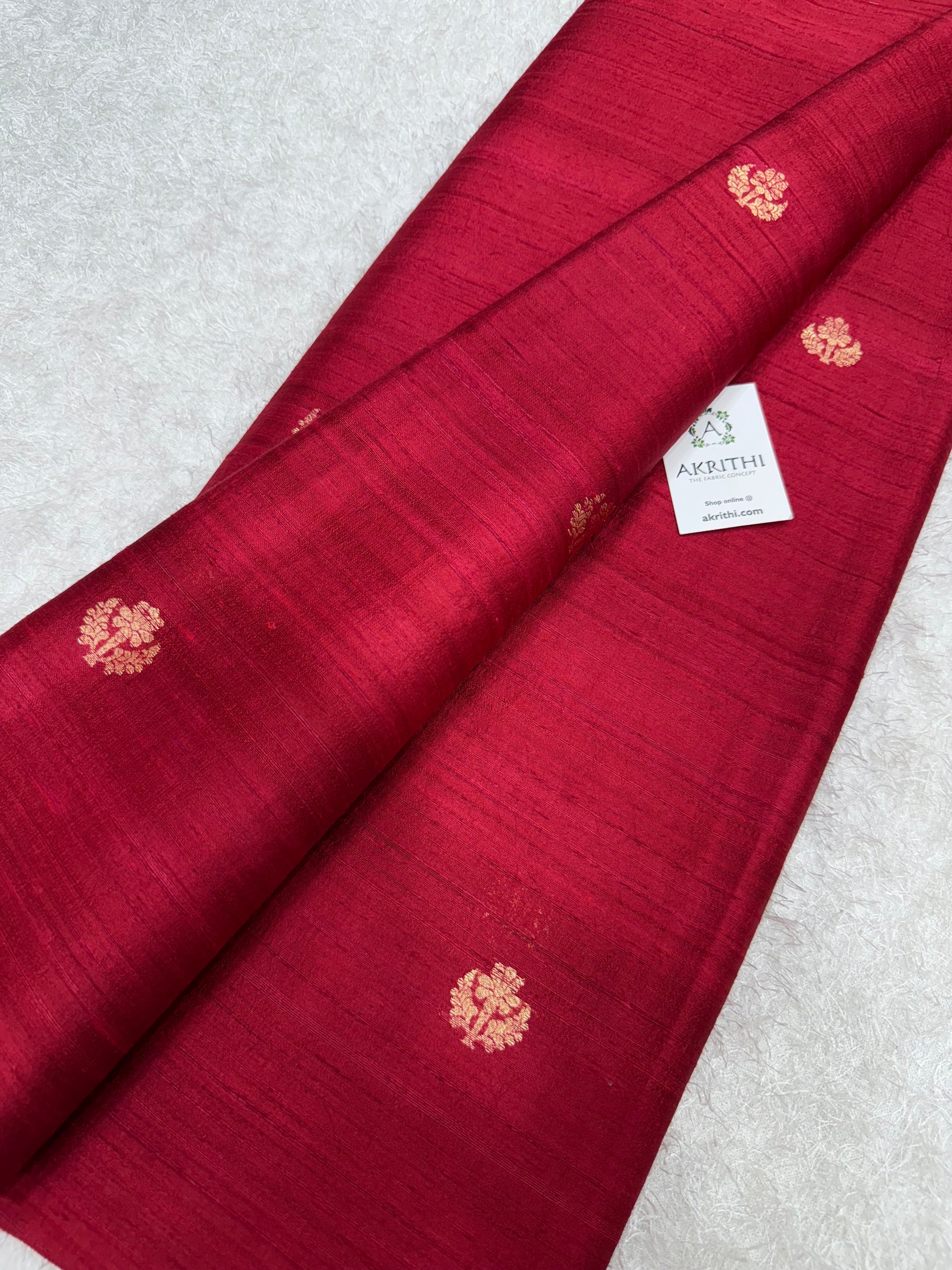 Handloom Pure raw silk Banarasi fabric