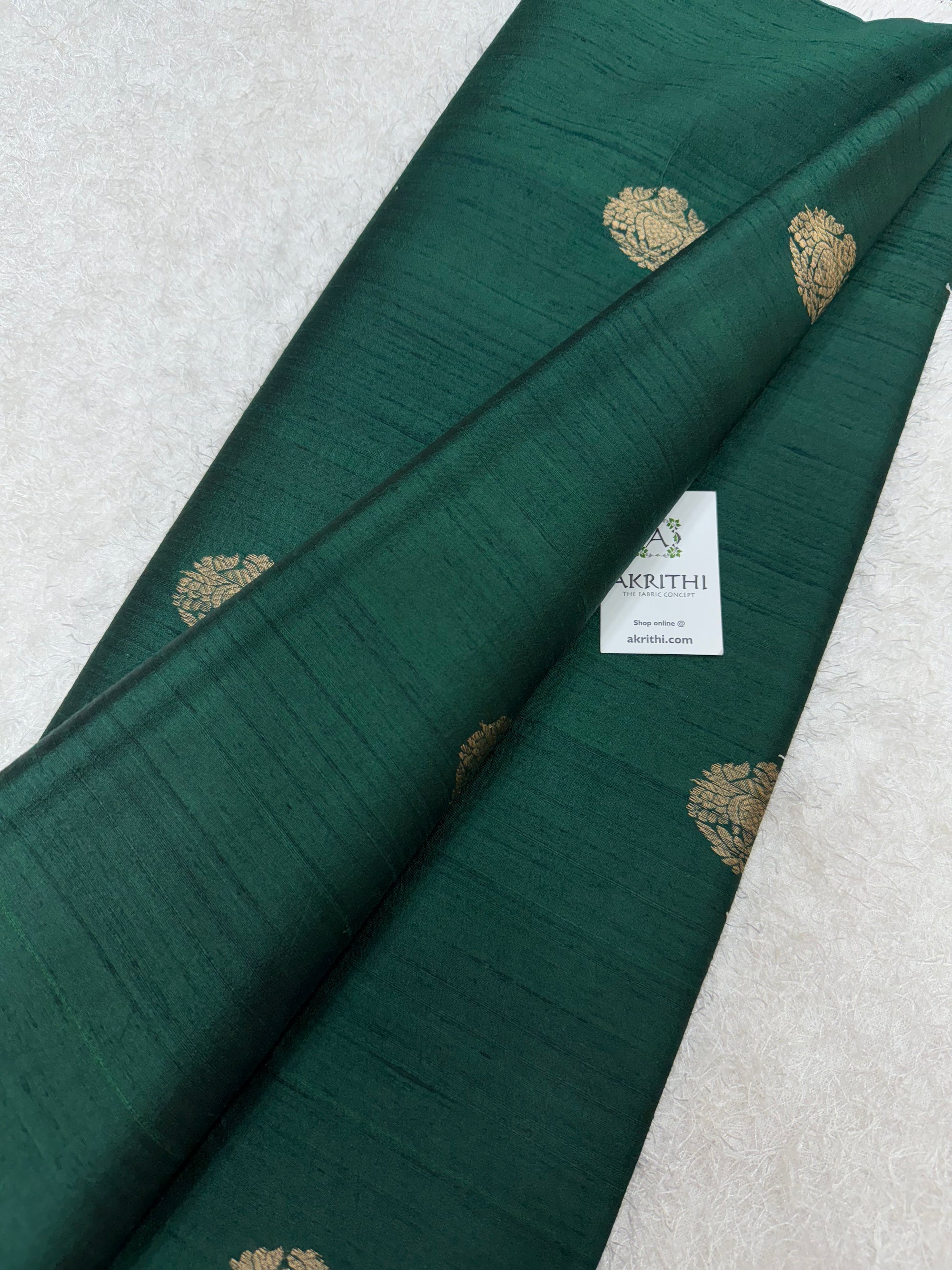 Handloom Pure raw silk Banarasi fabric