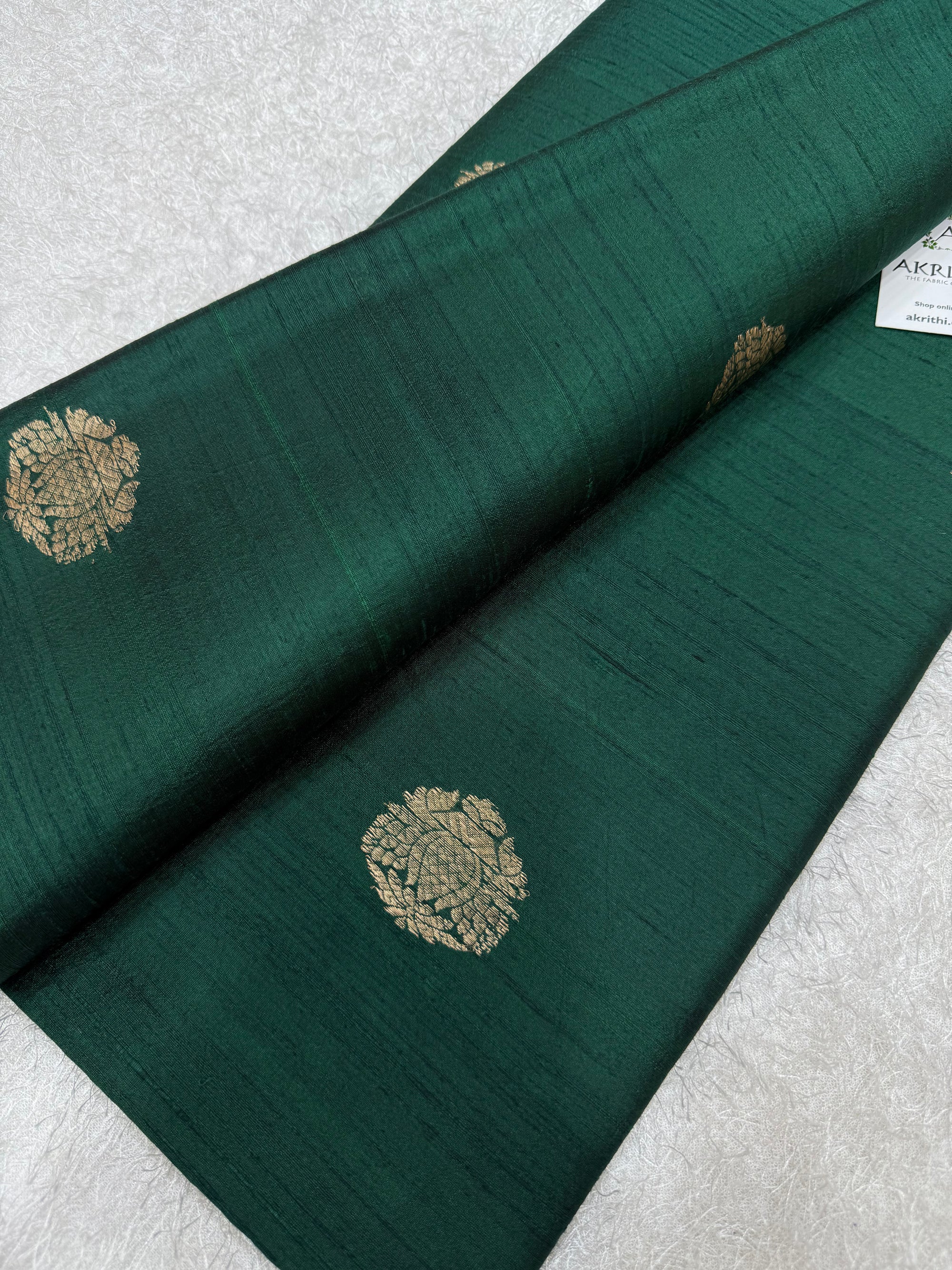 Handloom Pure raw silk Banarasi fabric