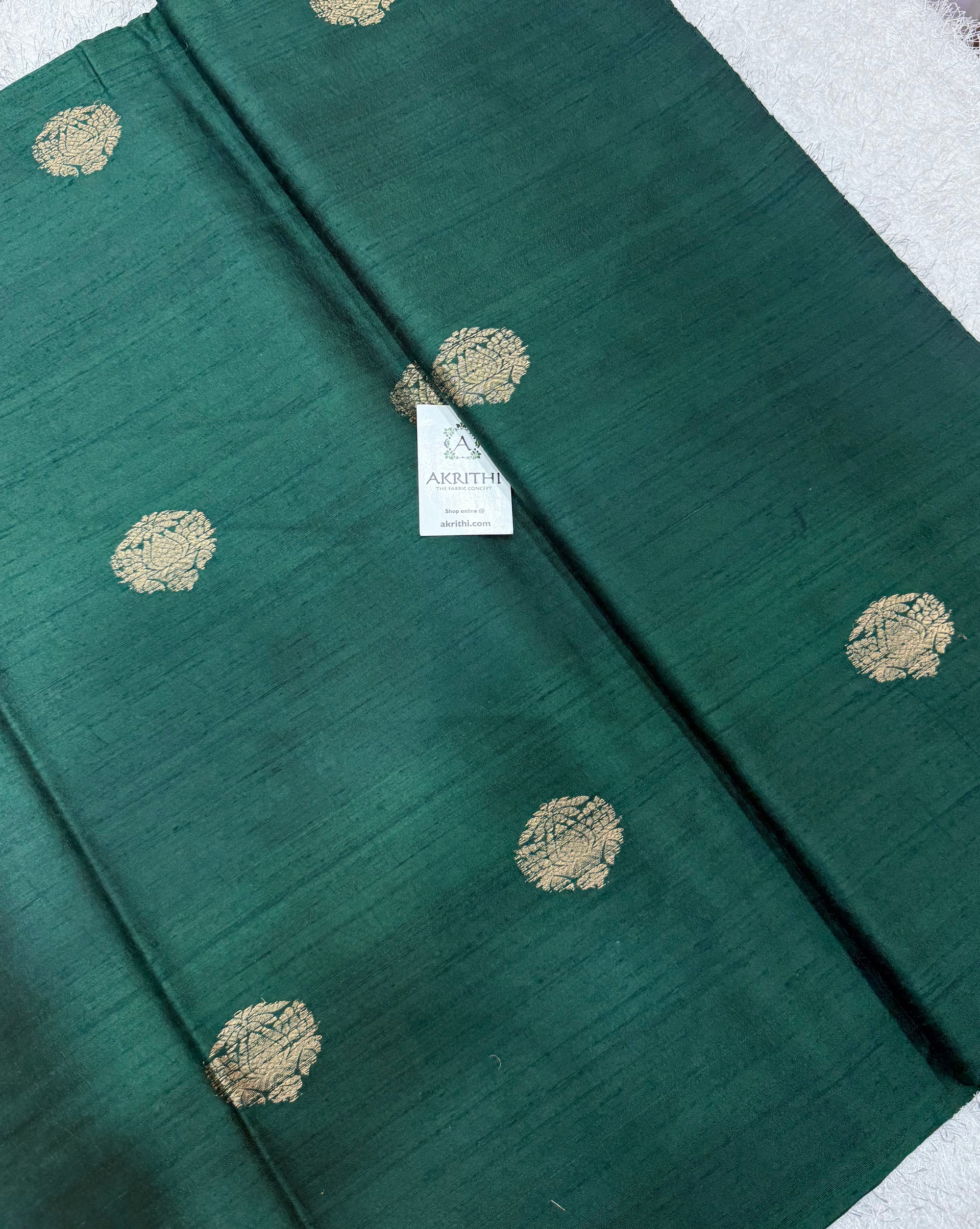 Handloom Pure raw silk Banarasi fabric