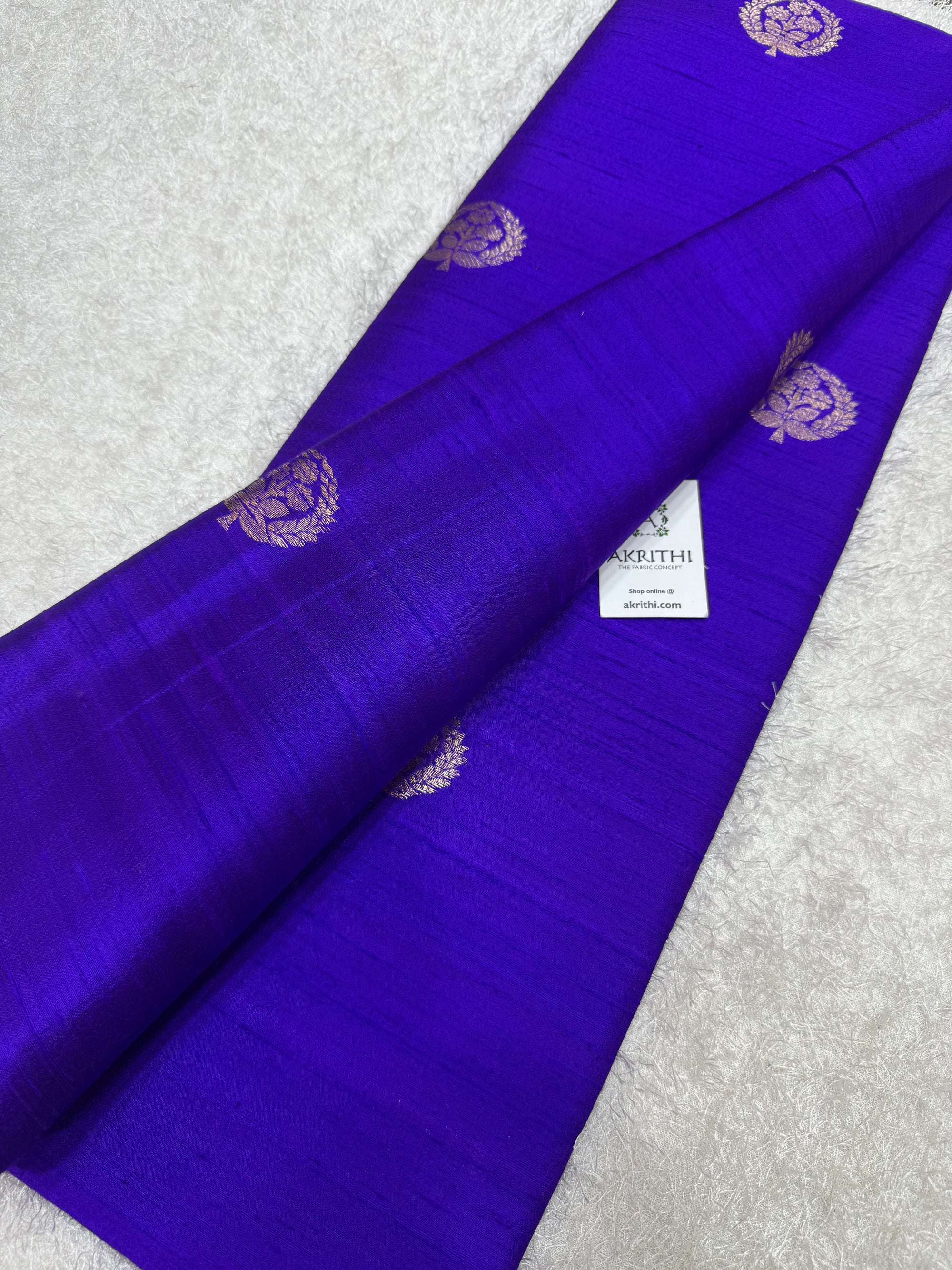 Handloom Pure raw silk Banarasi fabric