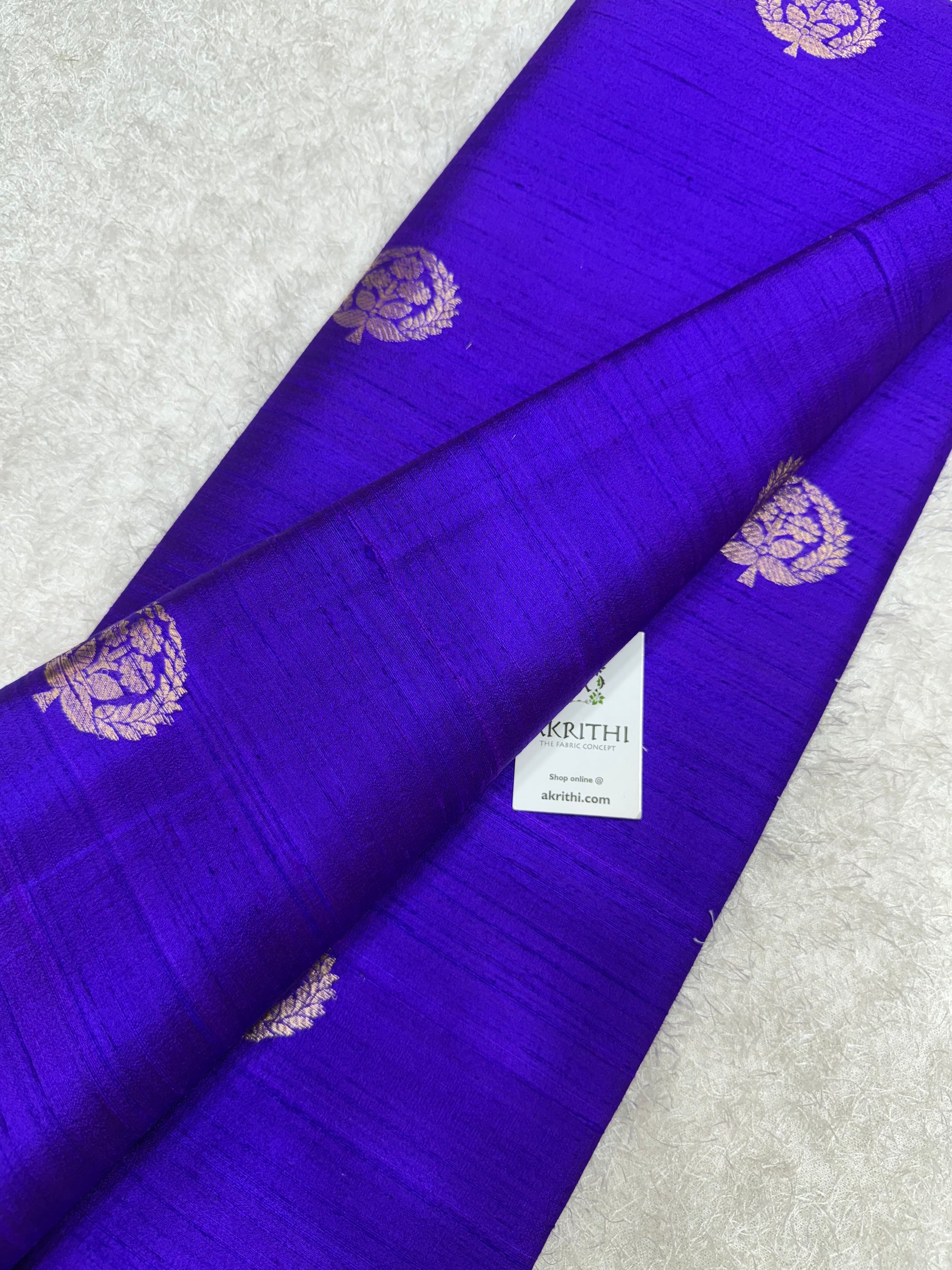 Handloom Pure raw silk Banarasi fabric