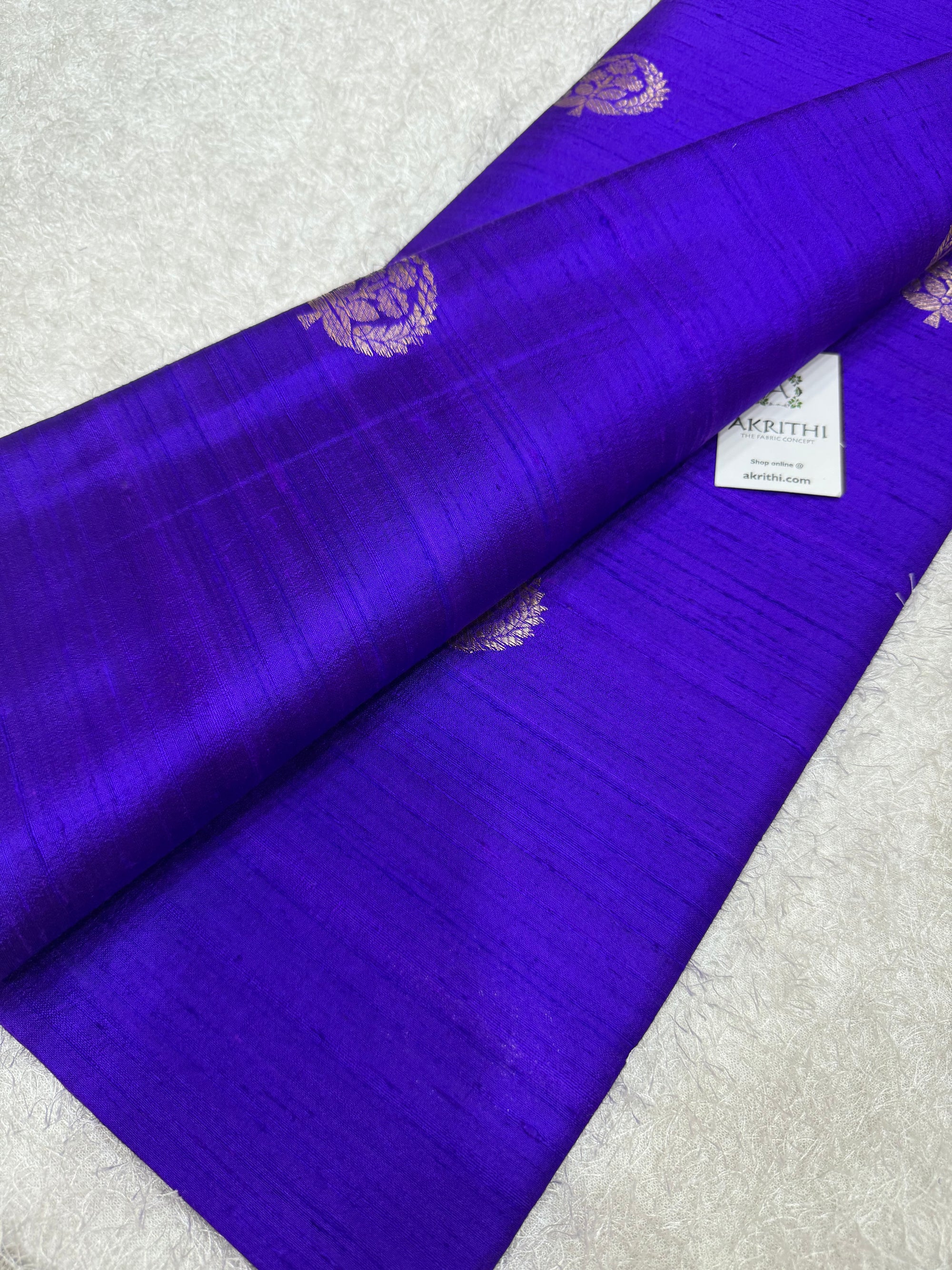 Handloom Pure raw silk Banarasi fabric