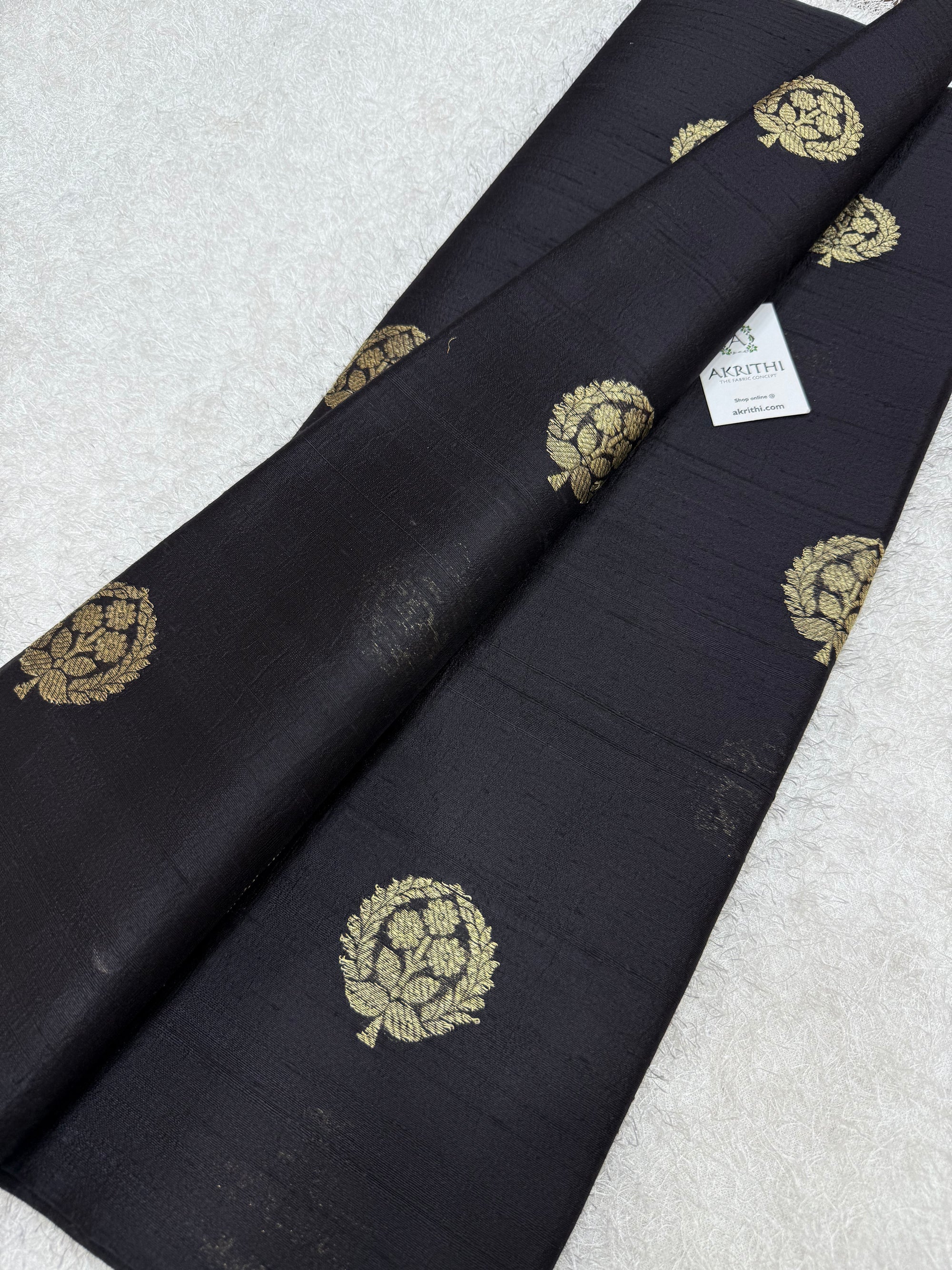 Handloom Pure raw silk Banarasi fabric