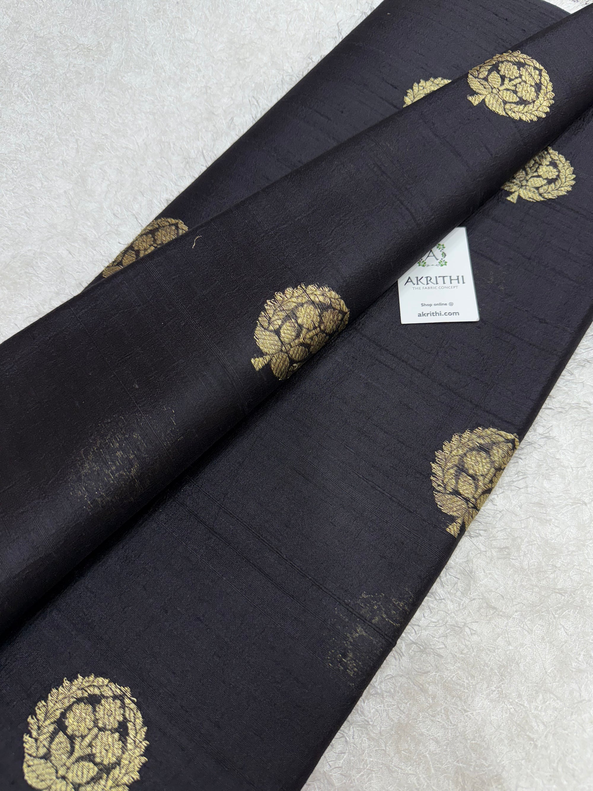 Handloom Pure raw silk Banarasi fabric