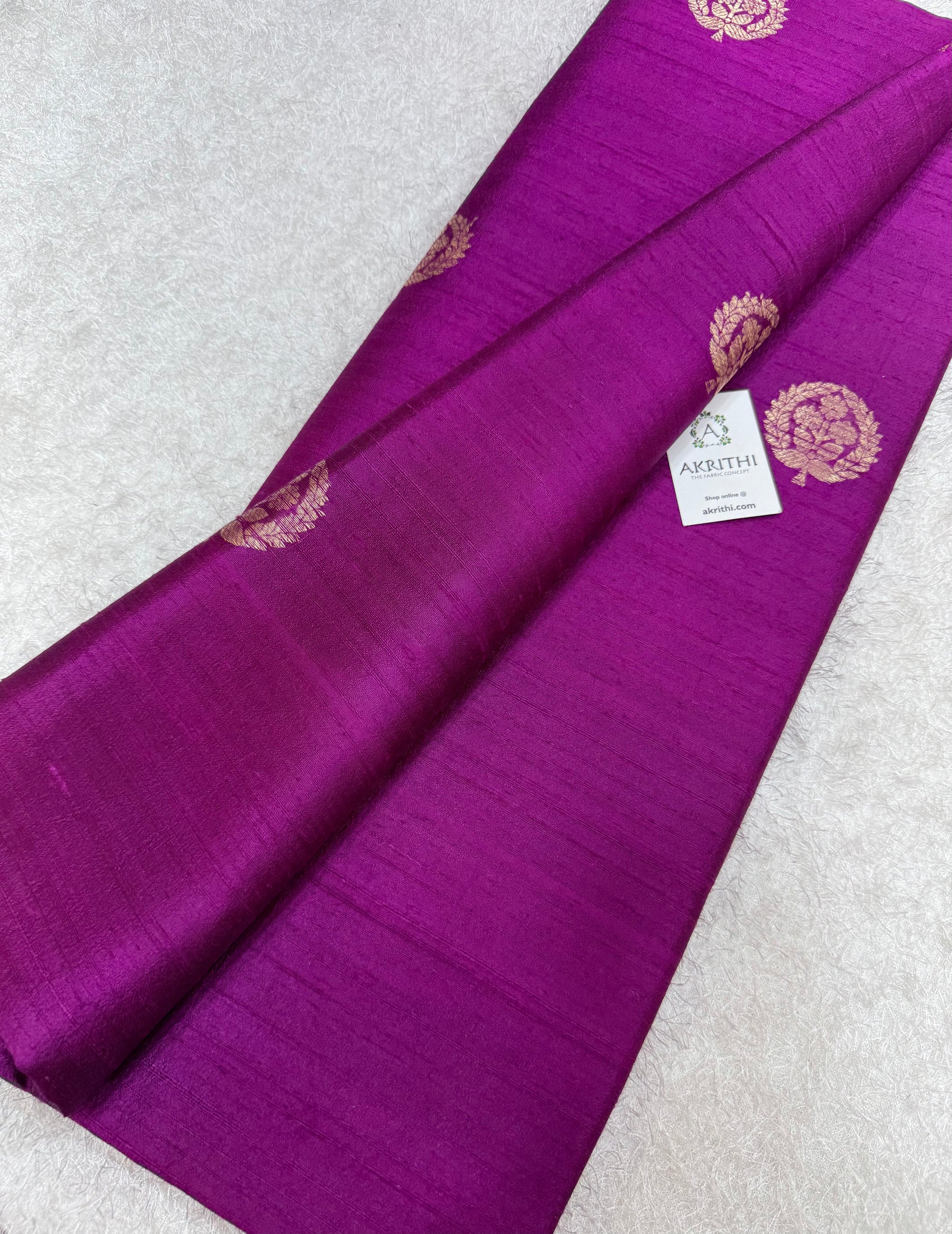 Handloom Pure raw silk Banarasi fabric