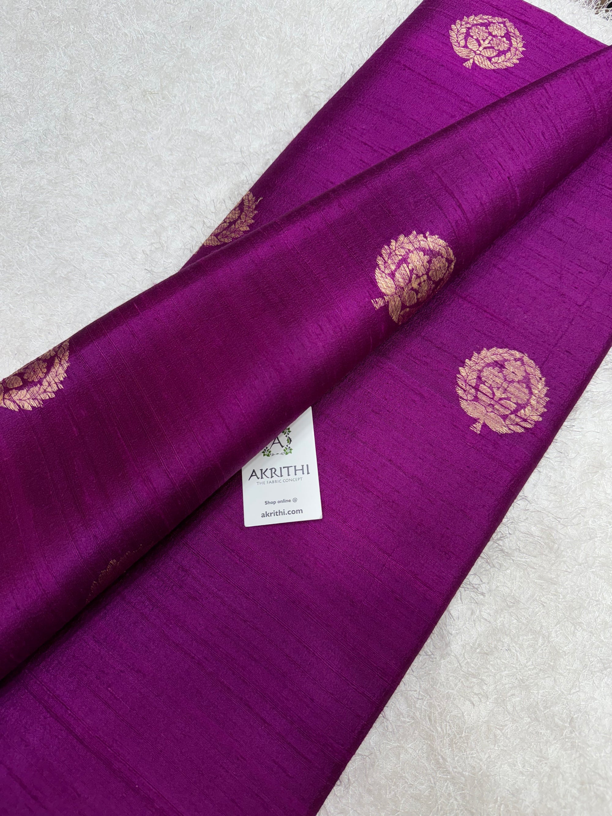 Handloom Pure raw silk Banarasi fabric